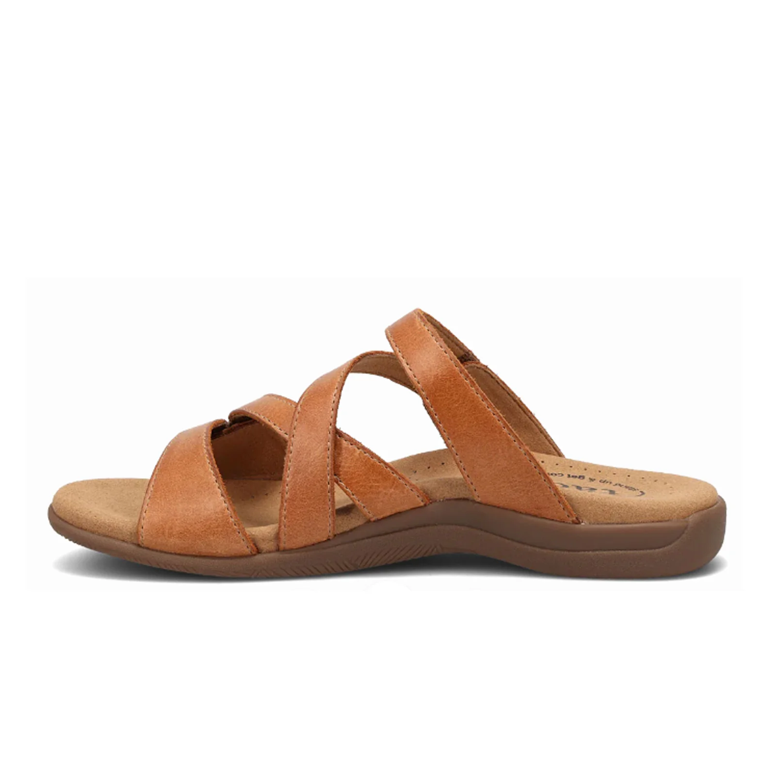 Taos Double U Slide Sandal (Women) - Caramel - Image 2