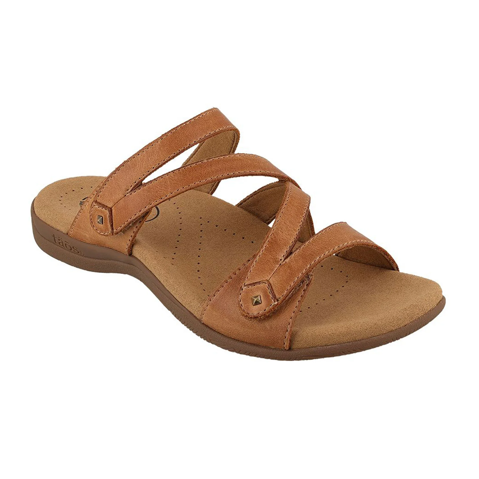 Taos Double U Slide Sandal (Women) - Caramel - Image 3