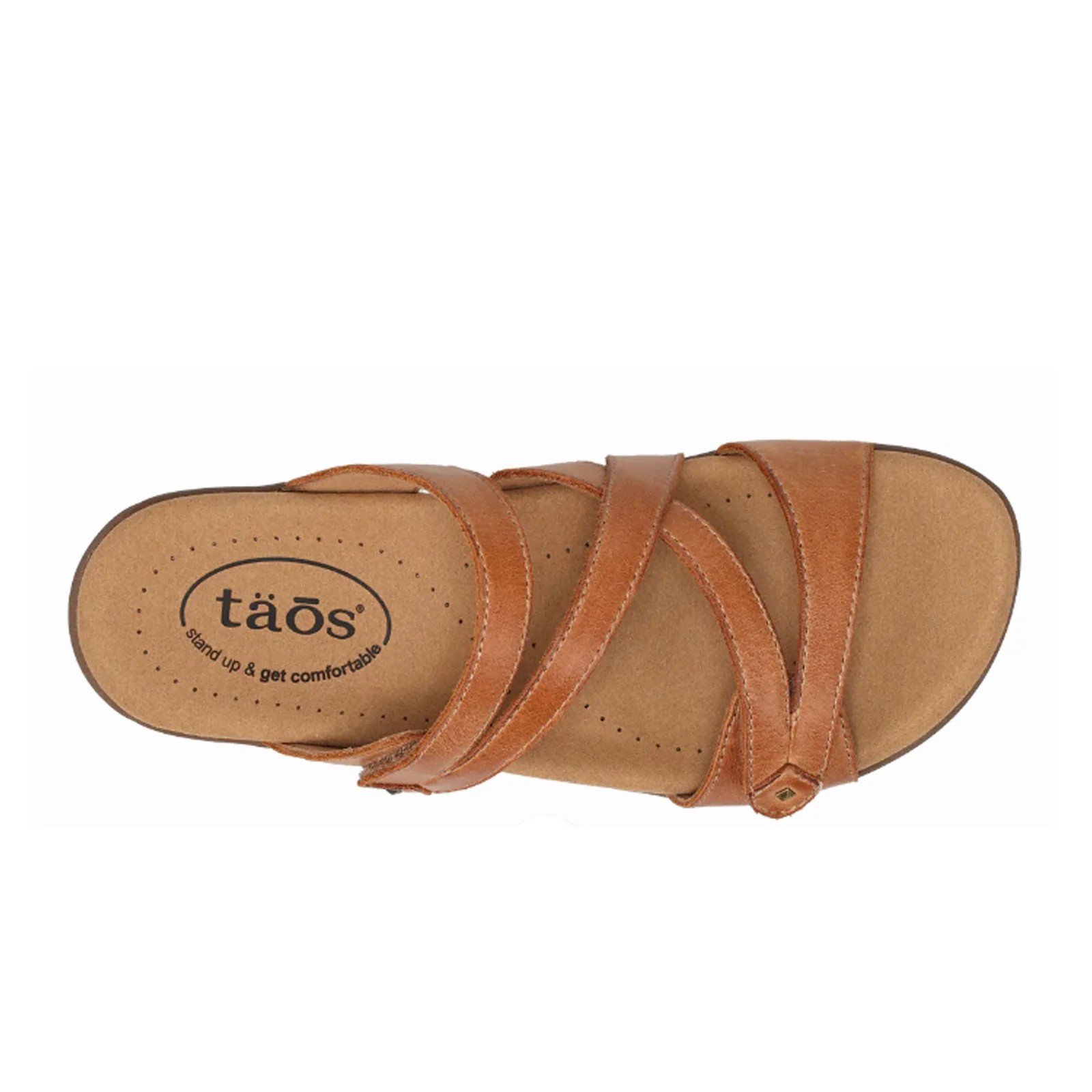 Taos Double U Slide Sandal (Women) - Caramel - Image 4