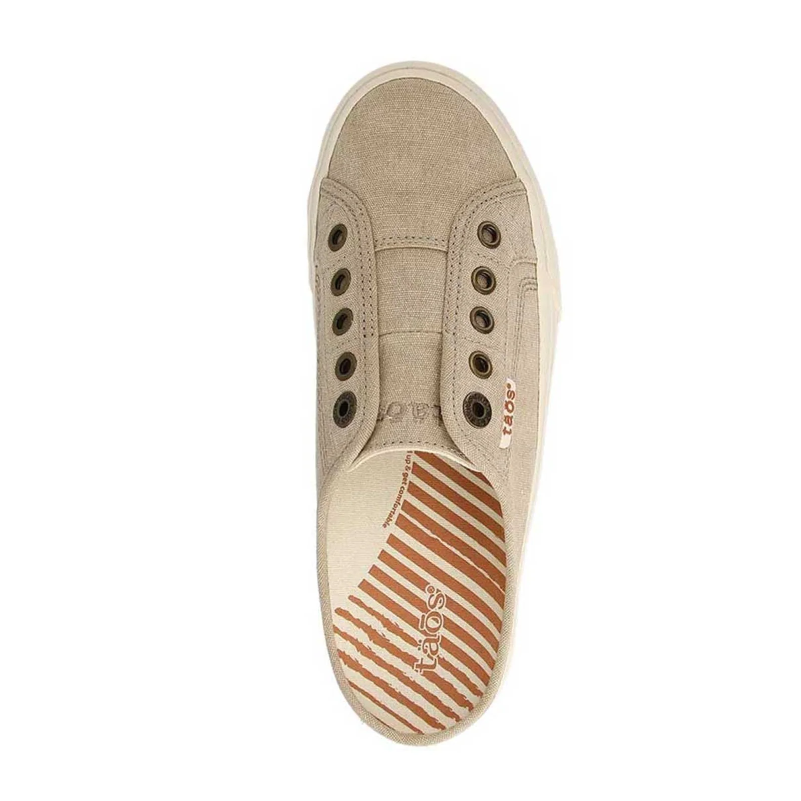 Taos EZ Soul Slip On Sneaker (Women) - Oat Washed Canvas - Image 4