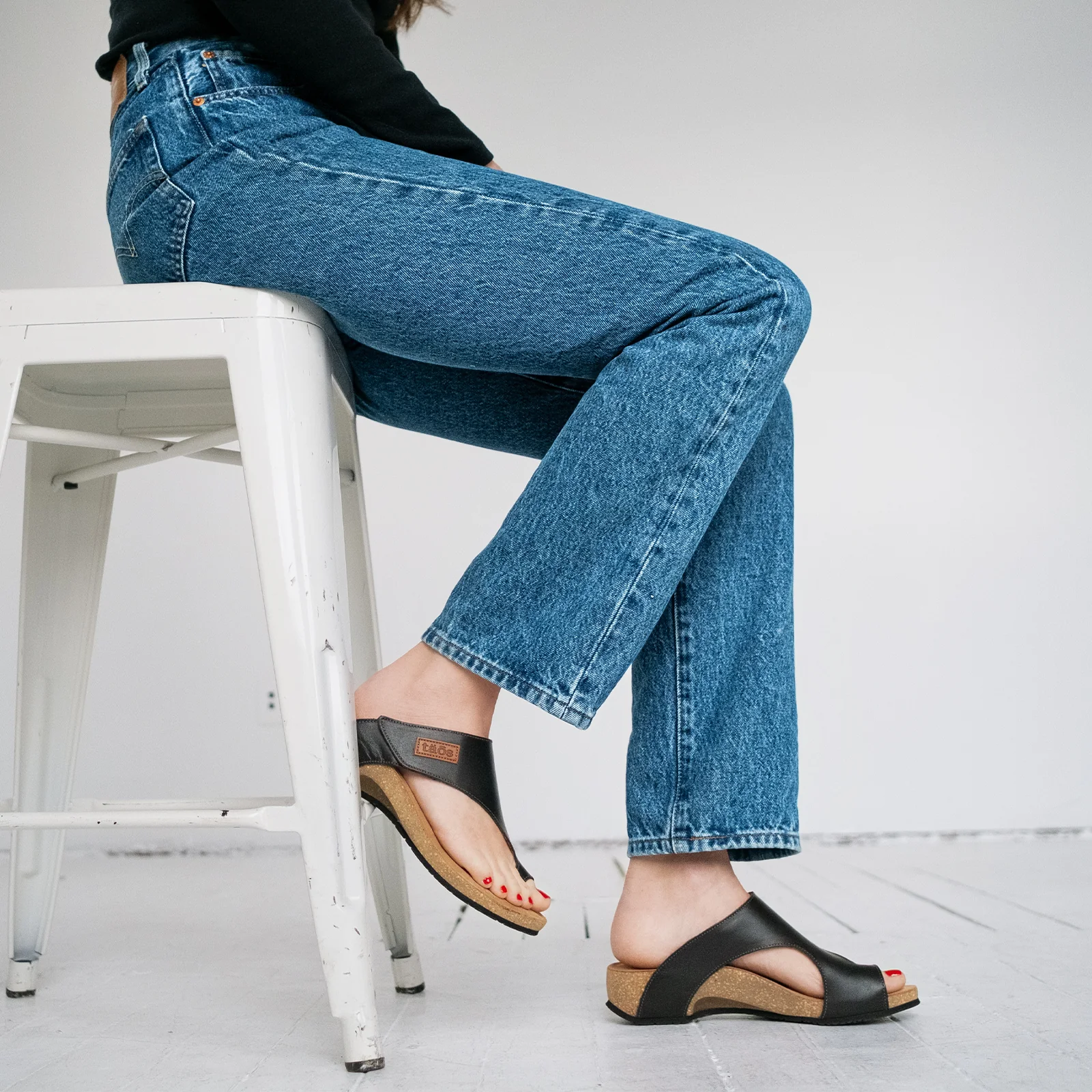 Taos Loop Sandal (Women) - Black - Image 3