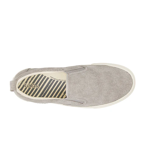 Taos Rubber Soul Slip On Sneaker (Women) - Gray Washed Canvas - Image 3