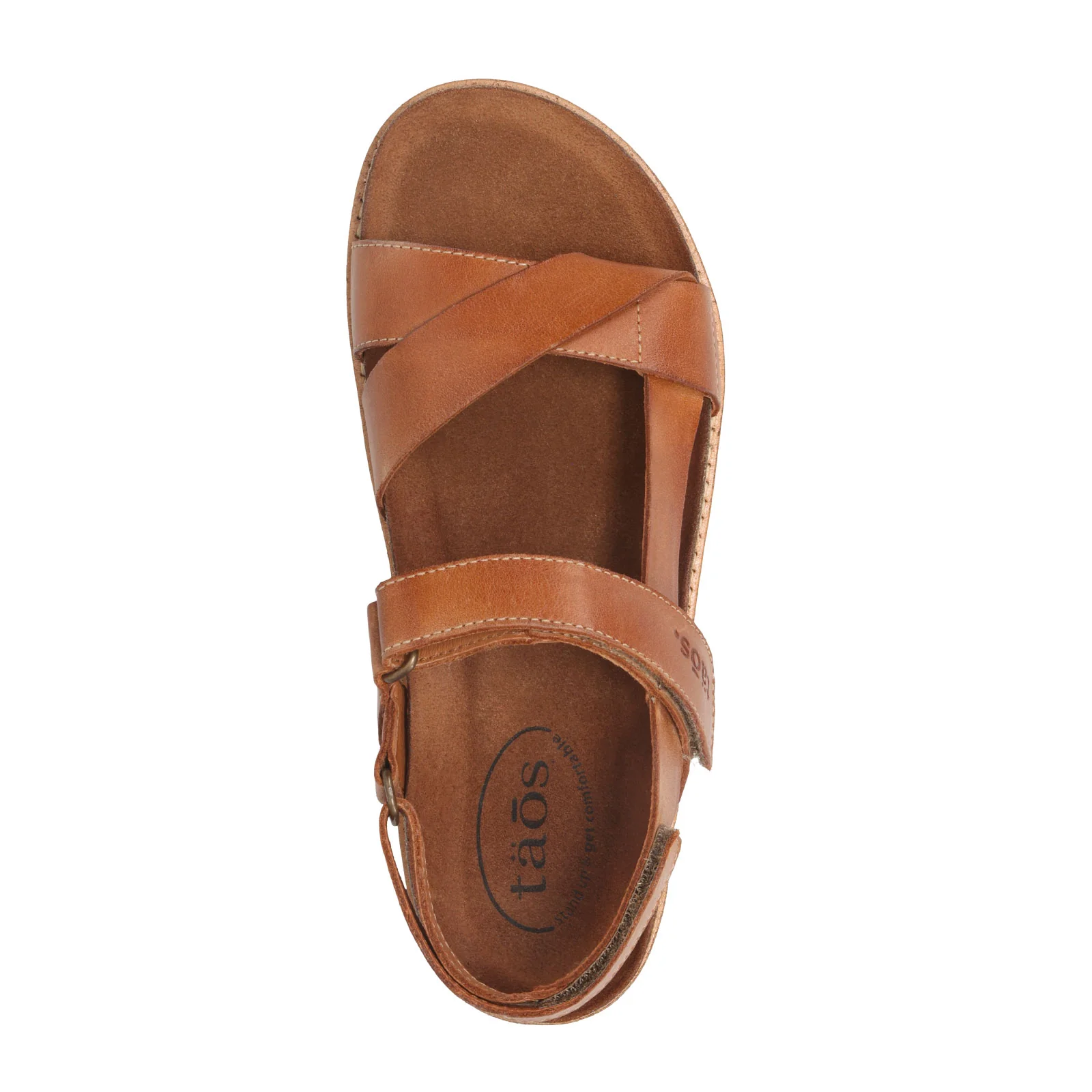 Taos Sideways Backstrap Sandal (Women) - Caramel - Image 4