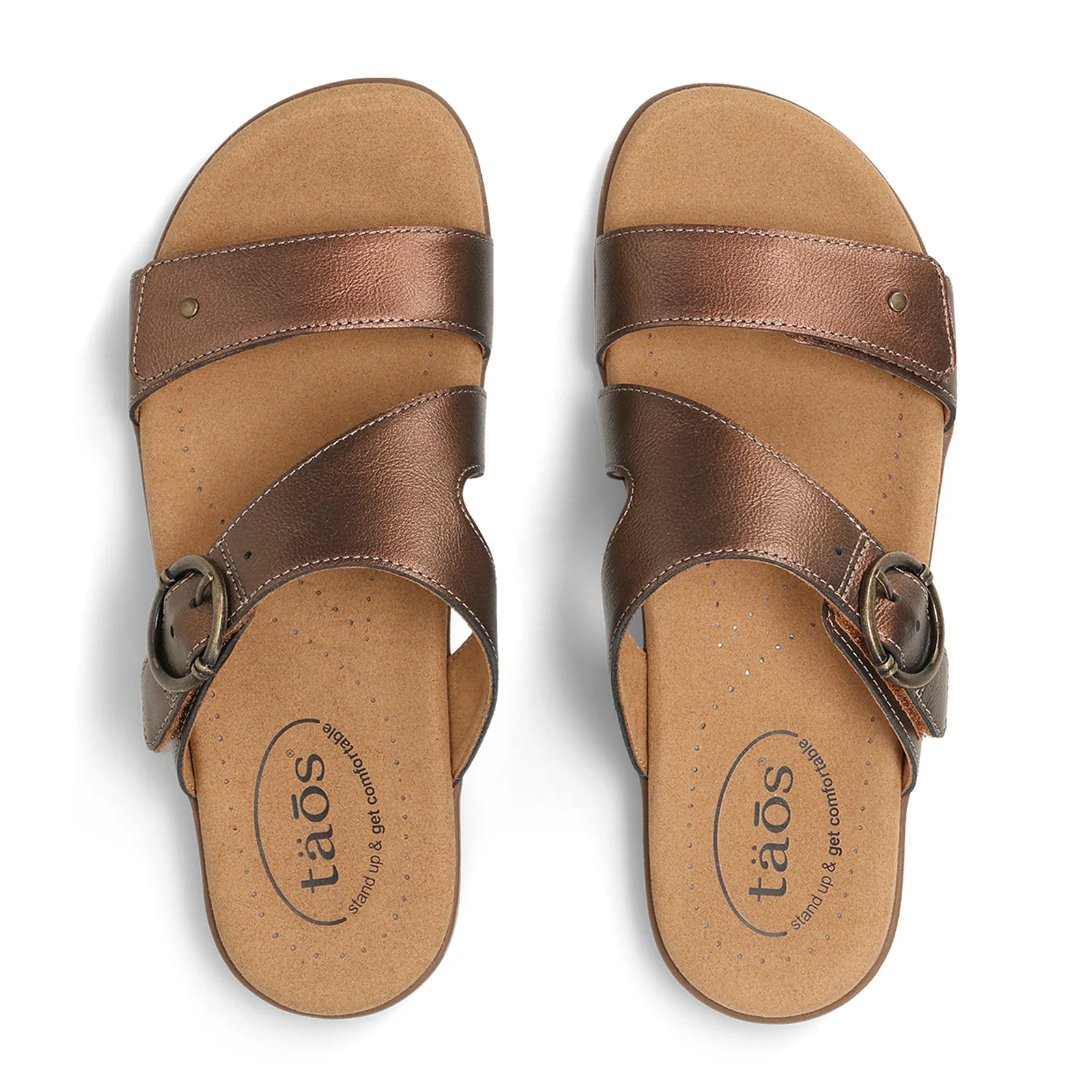 Taos Westside Slide Sandal (Women) - Bronze - Image 4
