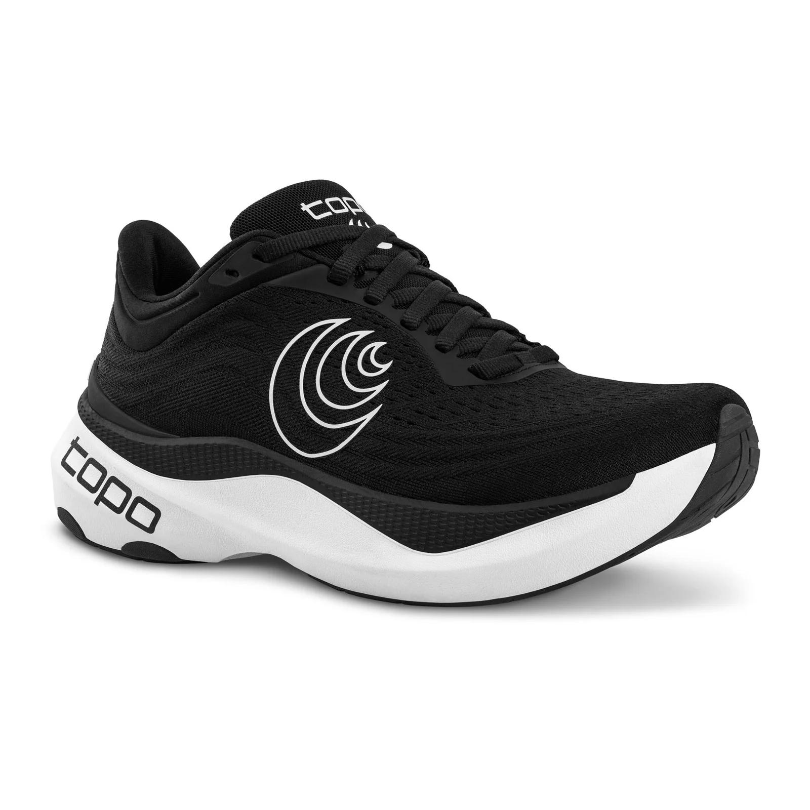 Topo Aura Running Shoe (Women) - Black/White - Image 3