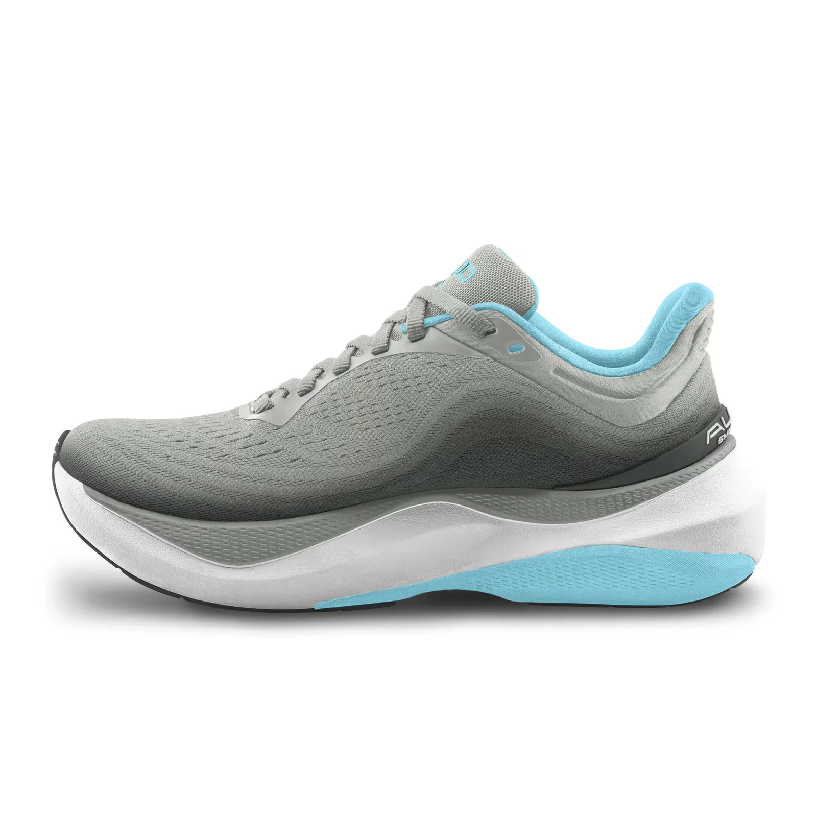 Topo Aura Running Shoe (Women) - Grey/Blue - Image 2