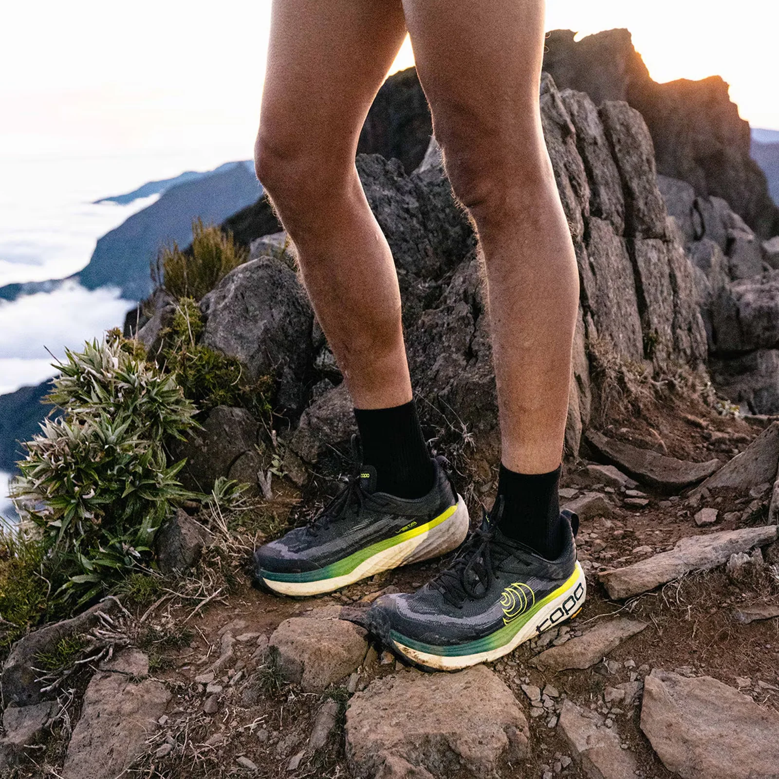 Topo Vista Running Shoe (Men) - Black/Lime - Image 7