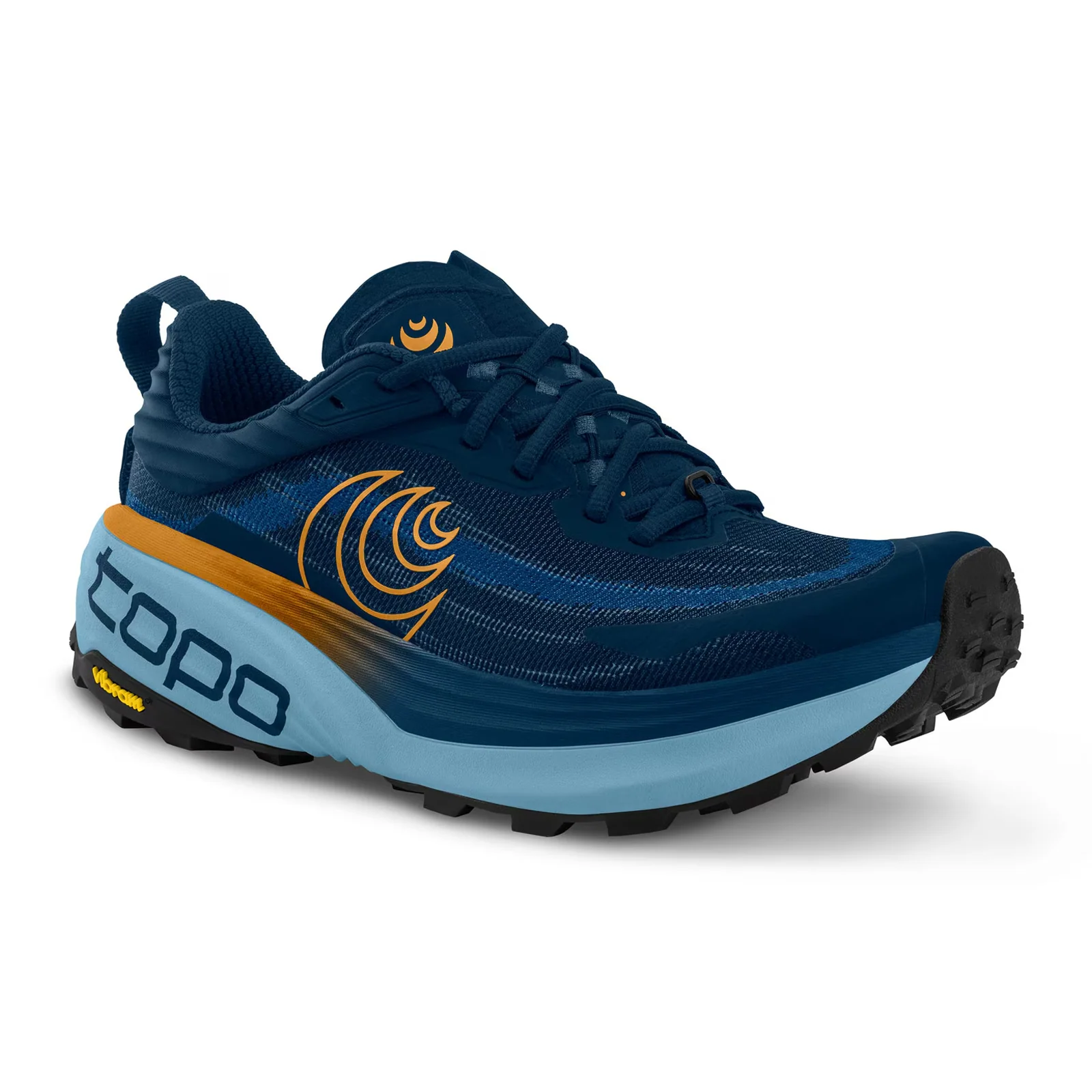 Topo Vista Running Shoe (Men) - Navy/Orange - Image 3