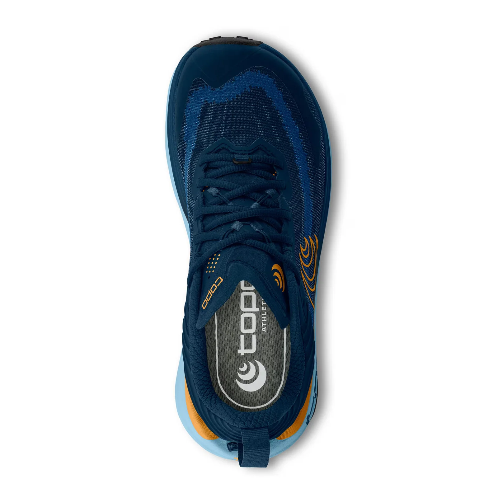 Topo Vista Running Shoe (Men) - Navy/Orange - Image 4