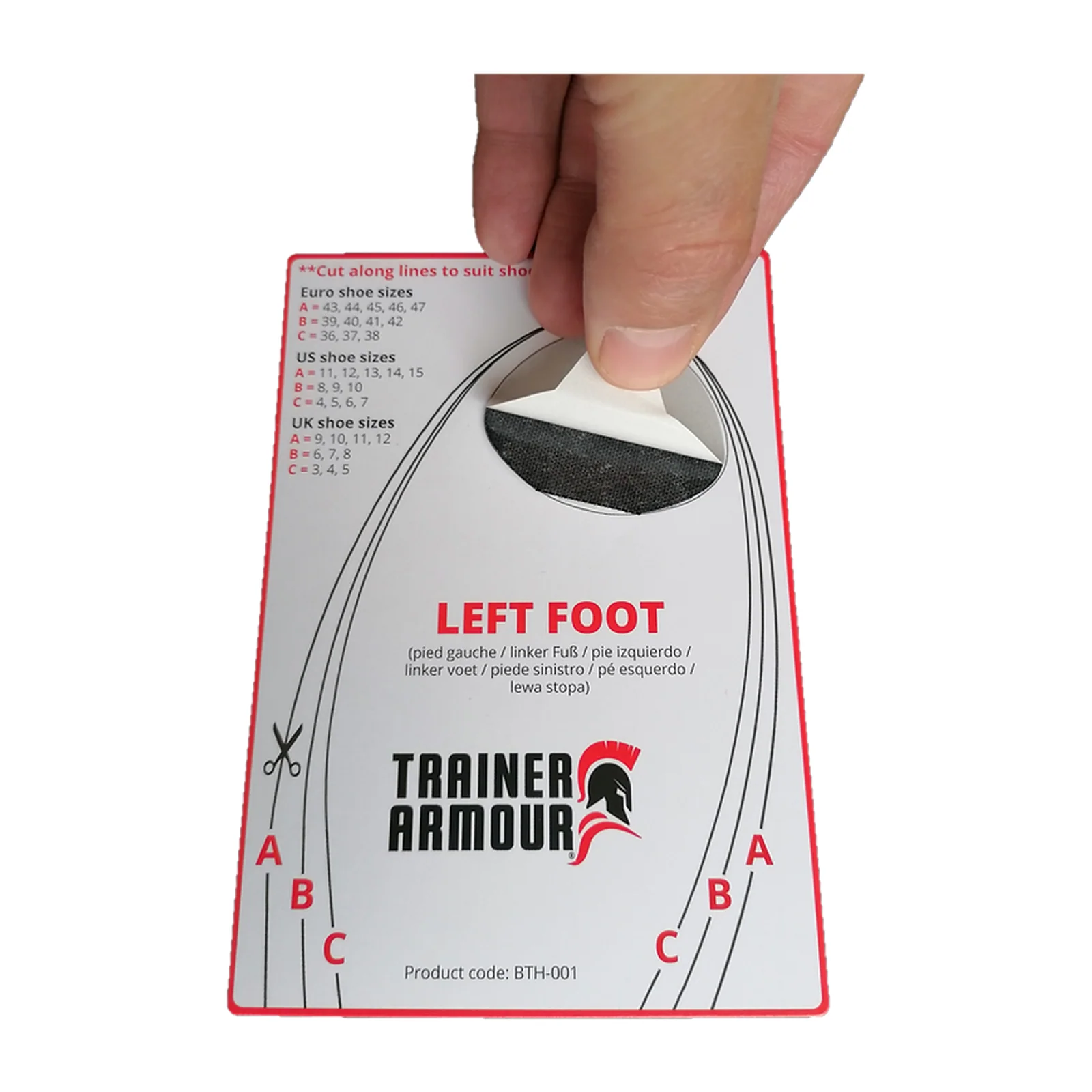 Trainer Armour Big Toe Hole Preventer - Black - Image 5