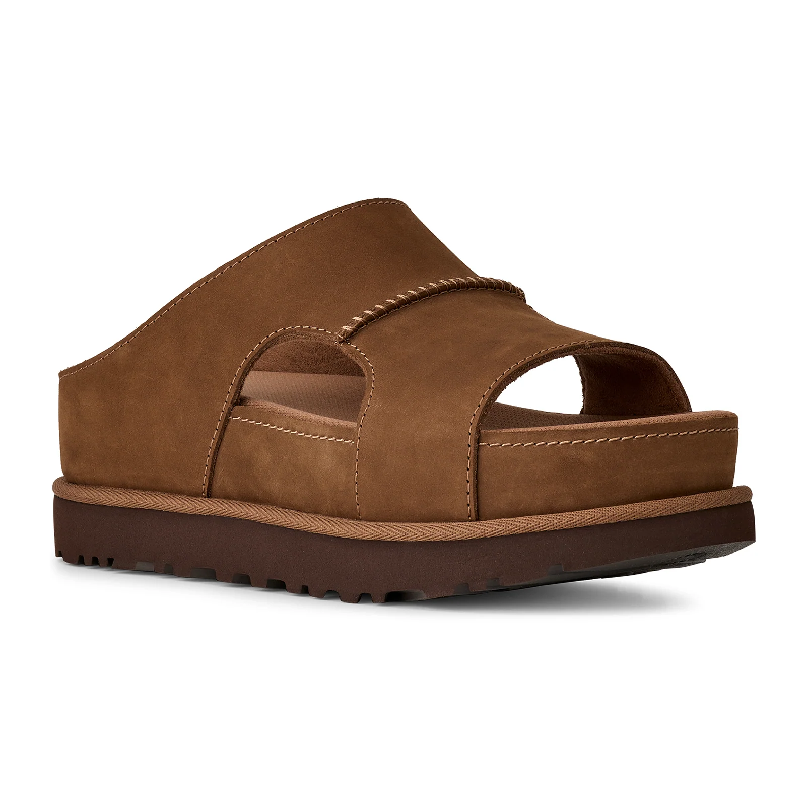 UGG® GoldenStar Hi Cutout Slide (Women) - Dark Chestnut - Image 3