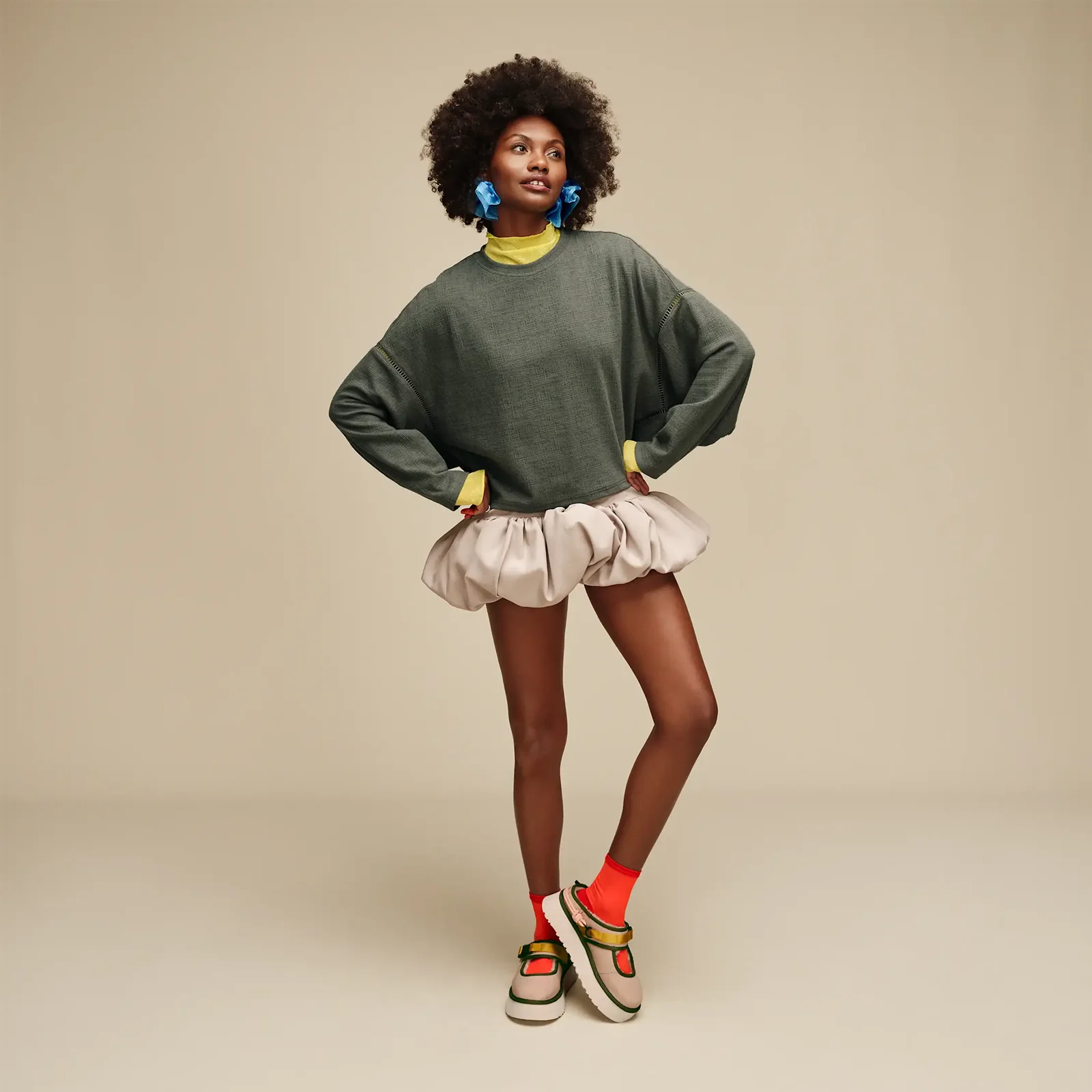 UGG® Hayvie Crewneck (Women) - Green Grey - Image 5