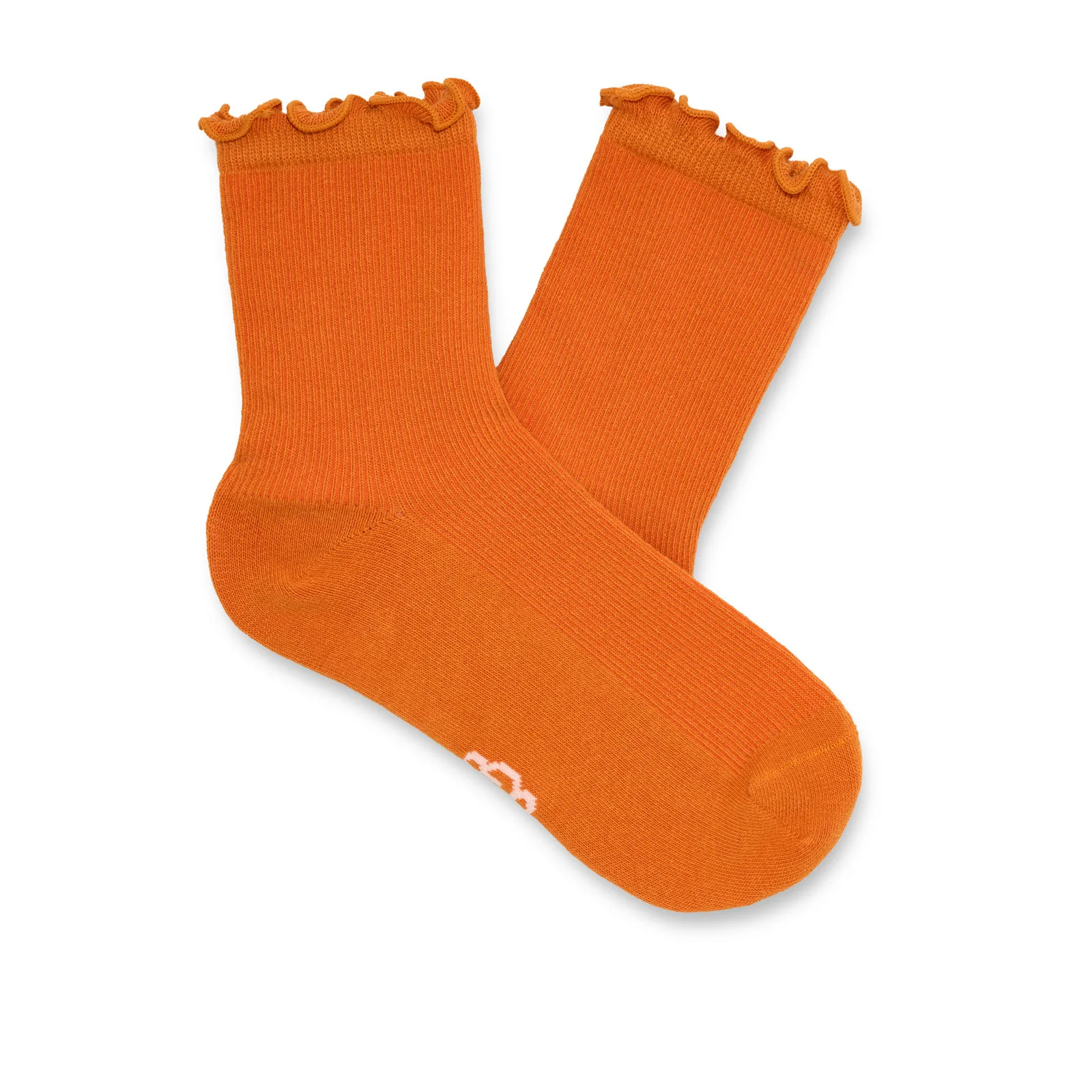 UGG® Karsyn Lettuce Edge Sock (Women) - Dark Apricot