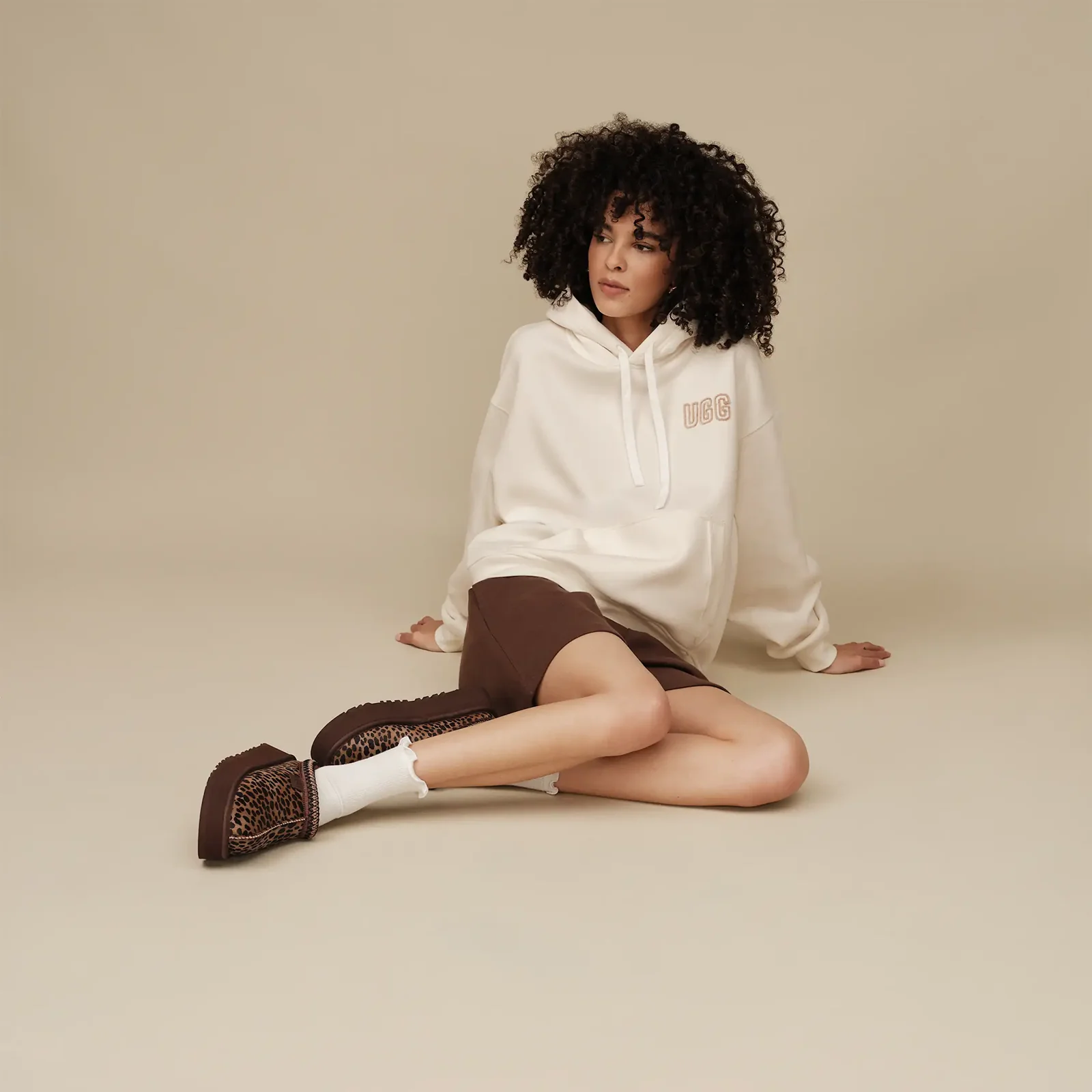 UGG® Logo Hoodie (Women) - Nimbus - Image 7