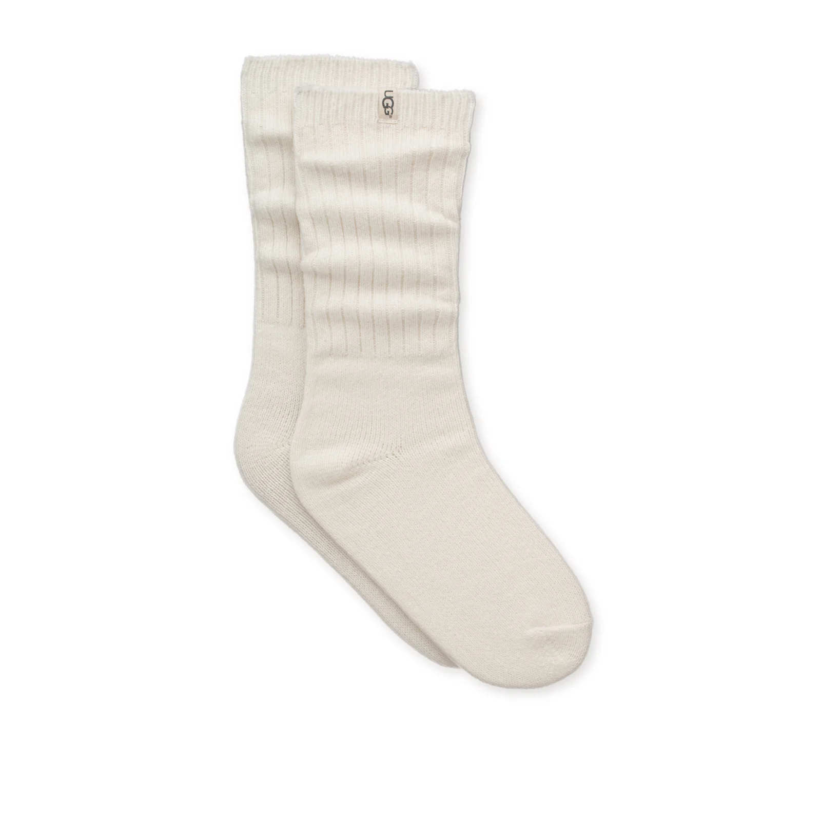 UGG® Rib Knit Slouchy Crew Sock (Women) - White - Image 2