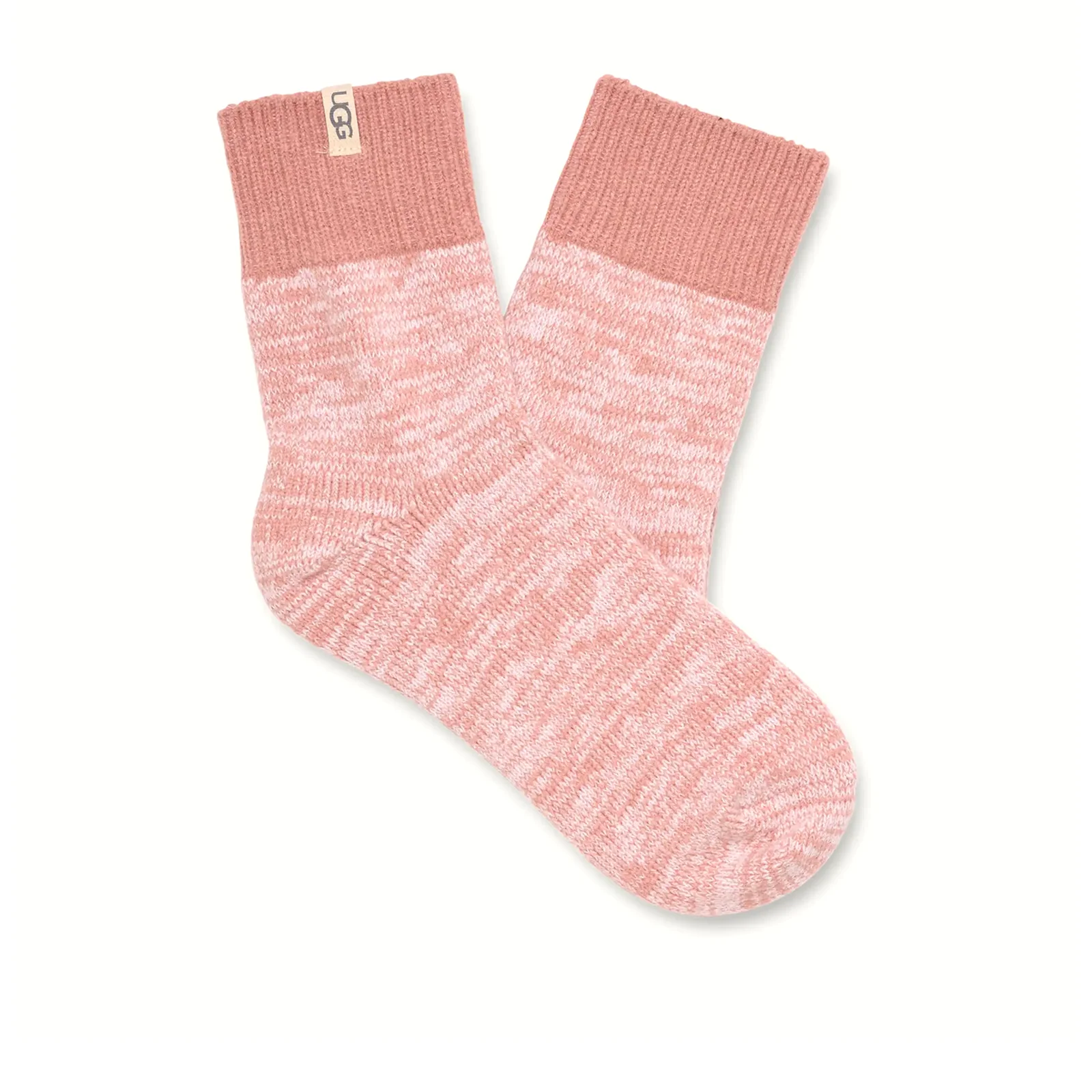 UGG® Rib Knit Slouchy Quarter (Women) - Blush