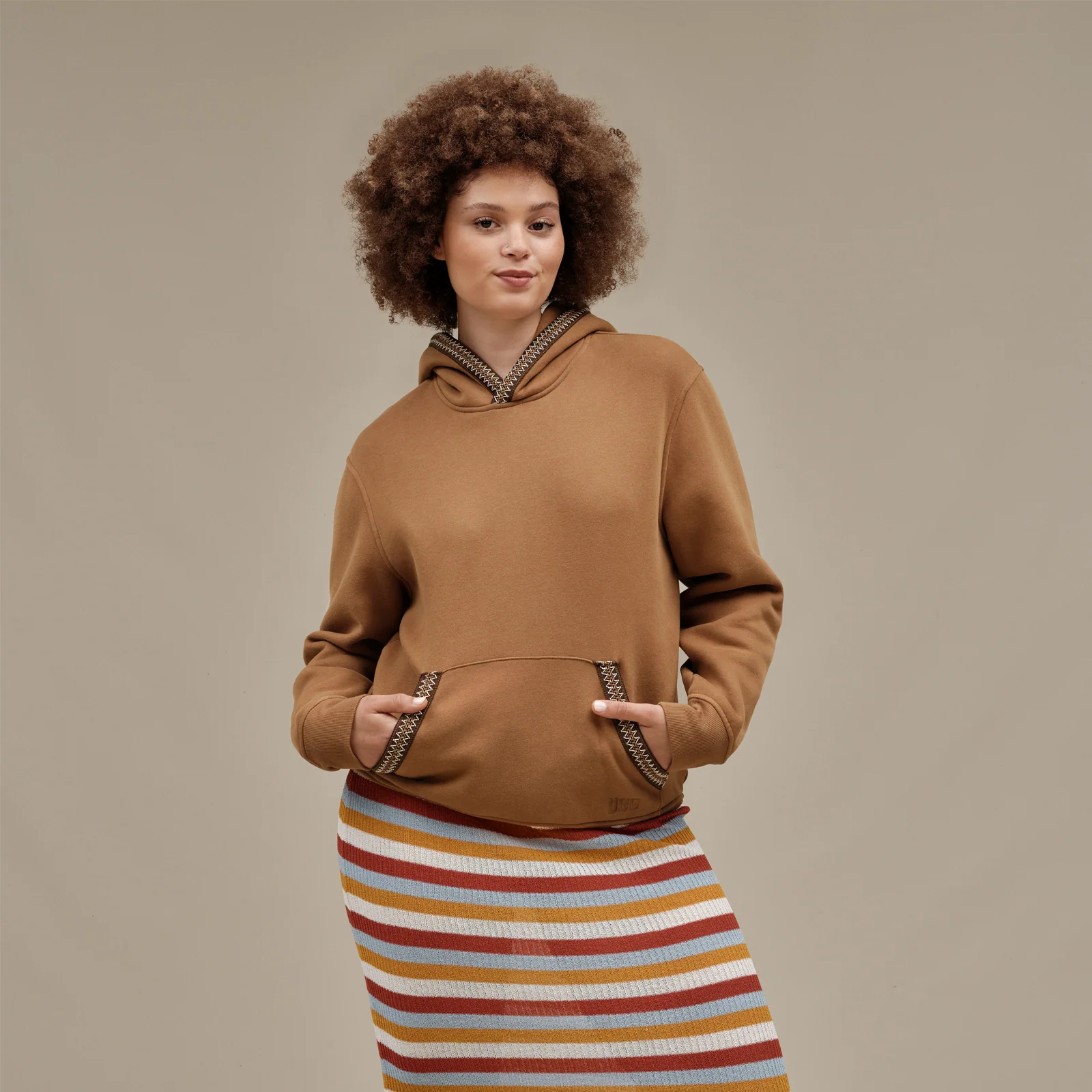 UGG® Tasman Hoodie (Unisex) - Chestnut - Image 3
