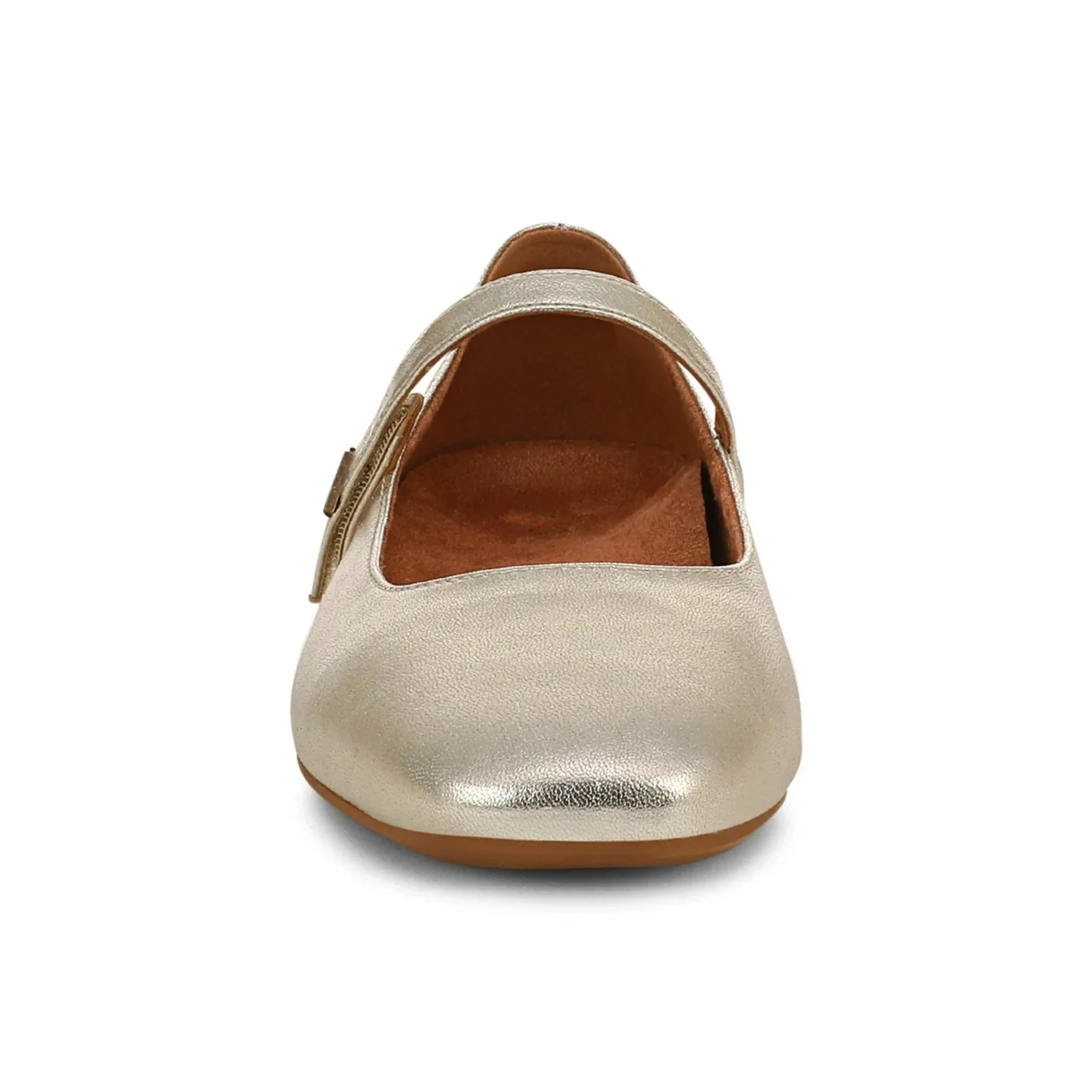 Vionic Alameda Mary Jane Flat (Women) - Gold Leather - Image 3