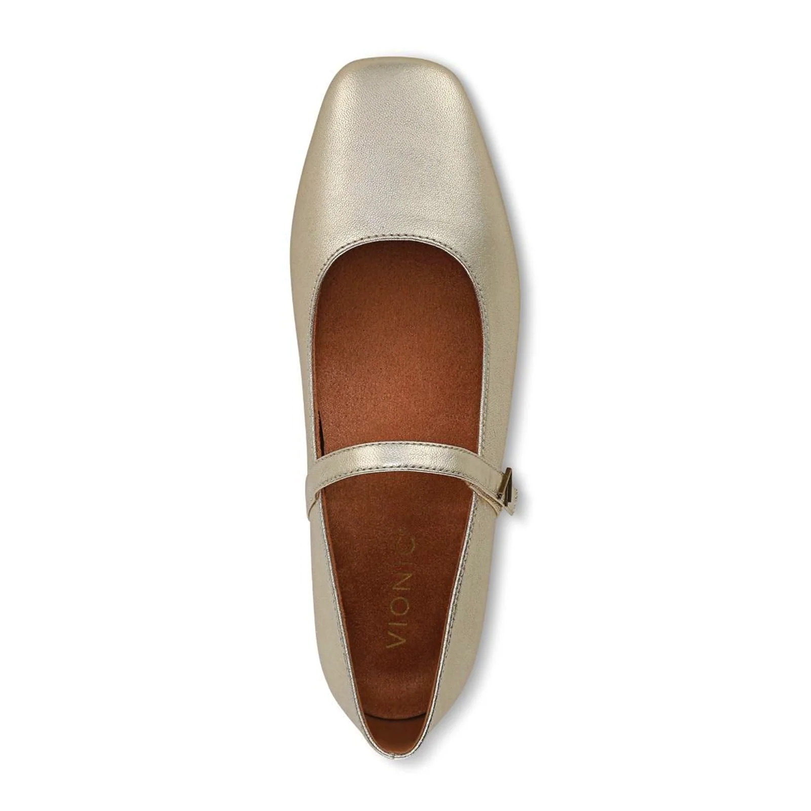 Vionic Alameda Mary Jane Flat (Women) - Gold Leather - Image 5