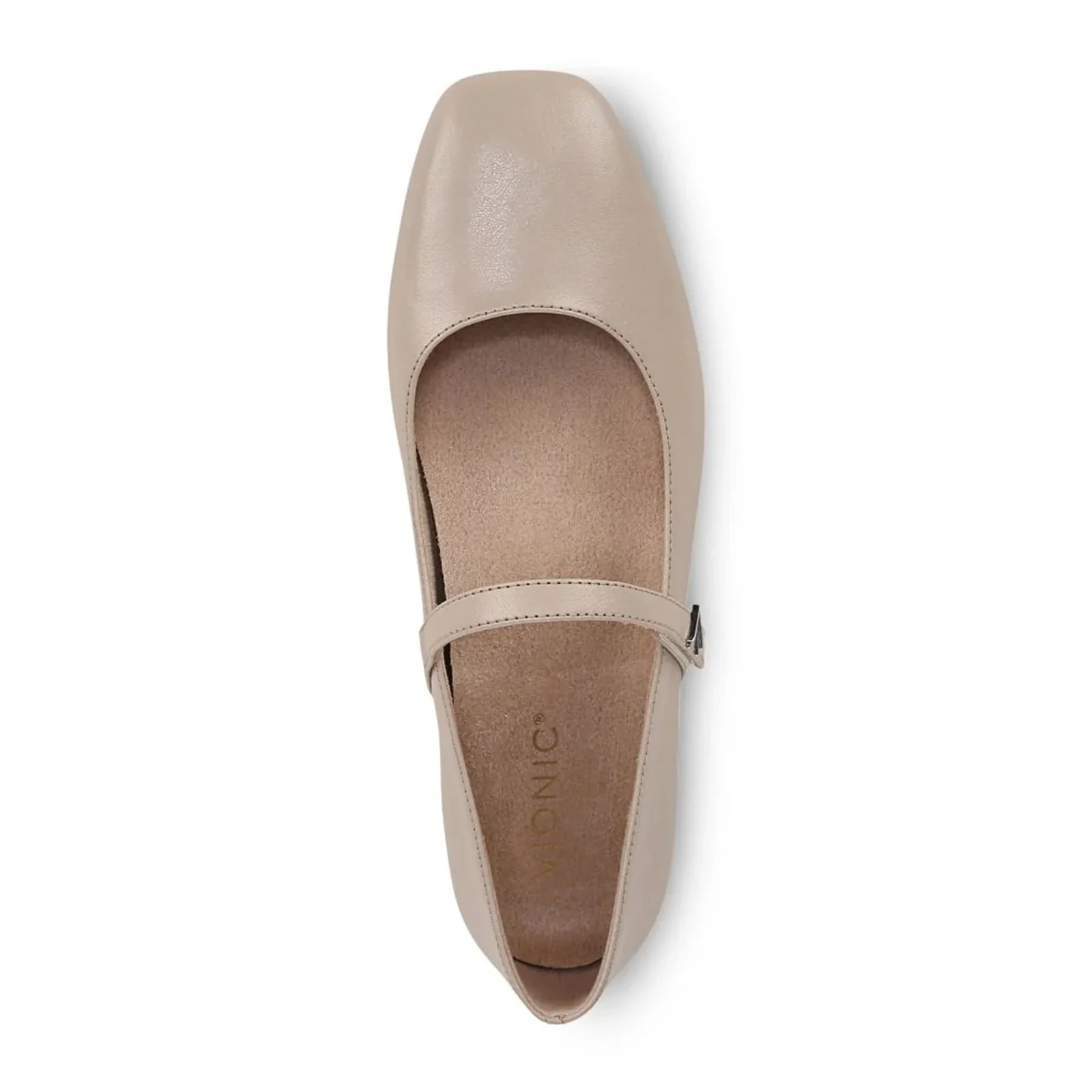 Vionic Alameda Mary Jane Flat (Women) - Oatmeal Beige Leather - Image 4