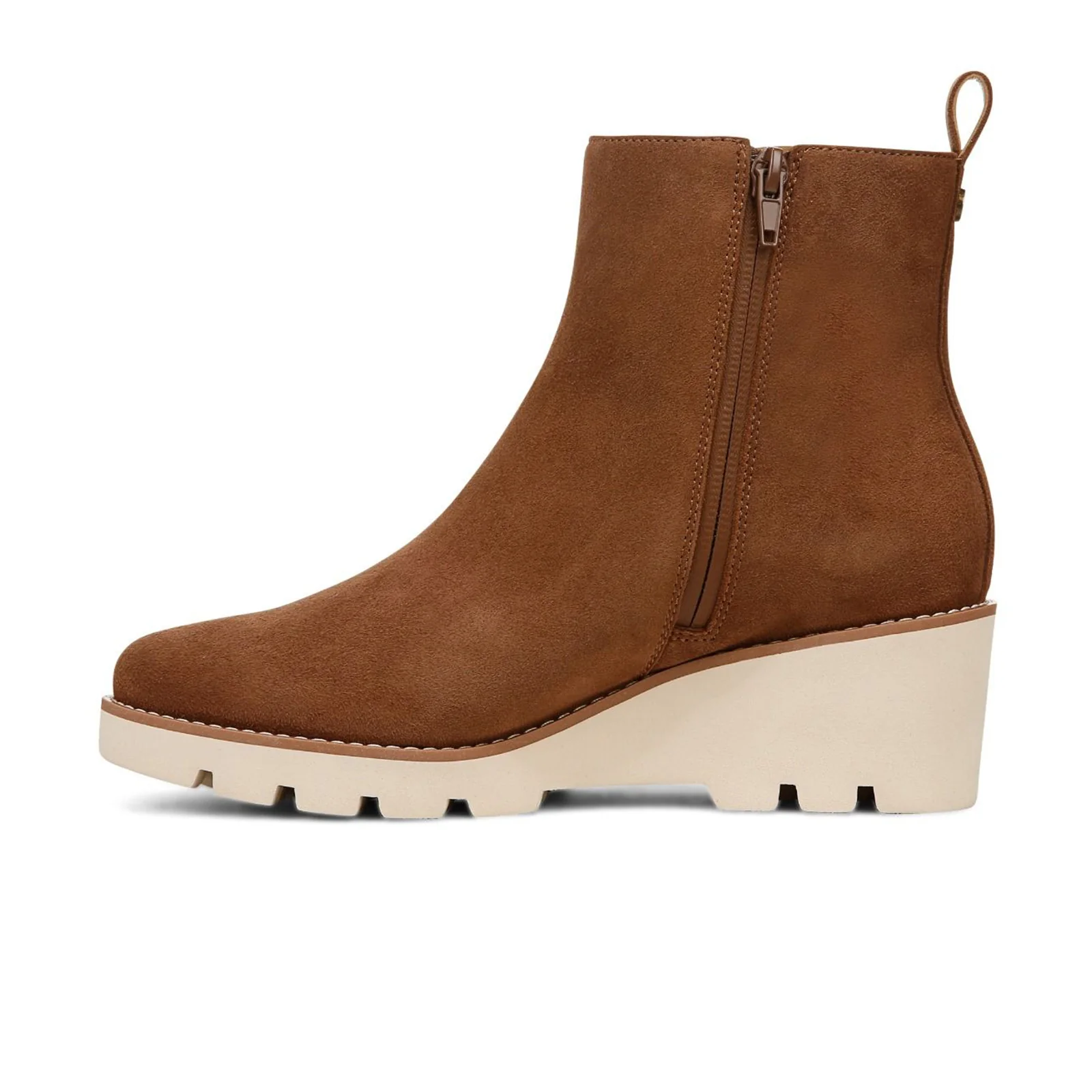 Vionic Aria Wedge Boot (Women) - Hazelnut Brown Waxed Suede - Image 2