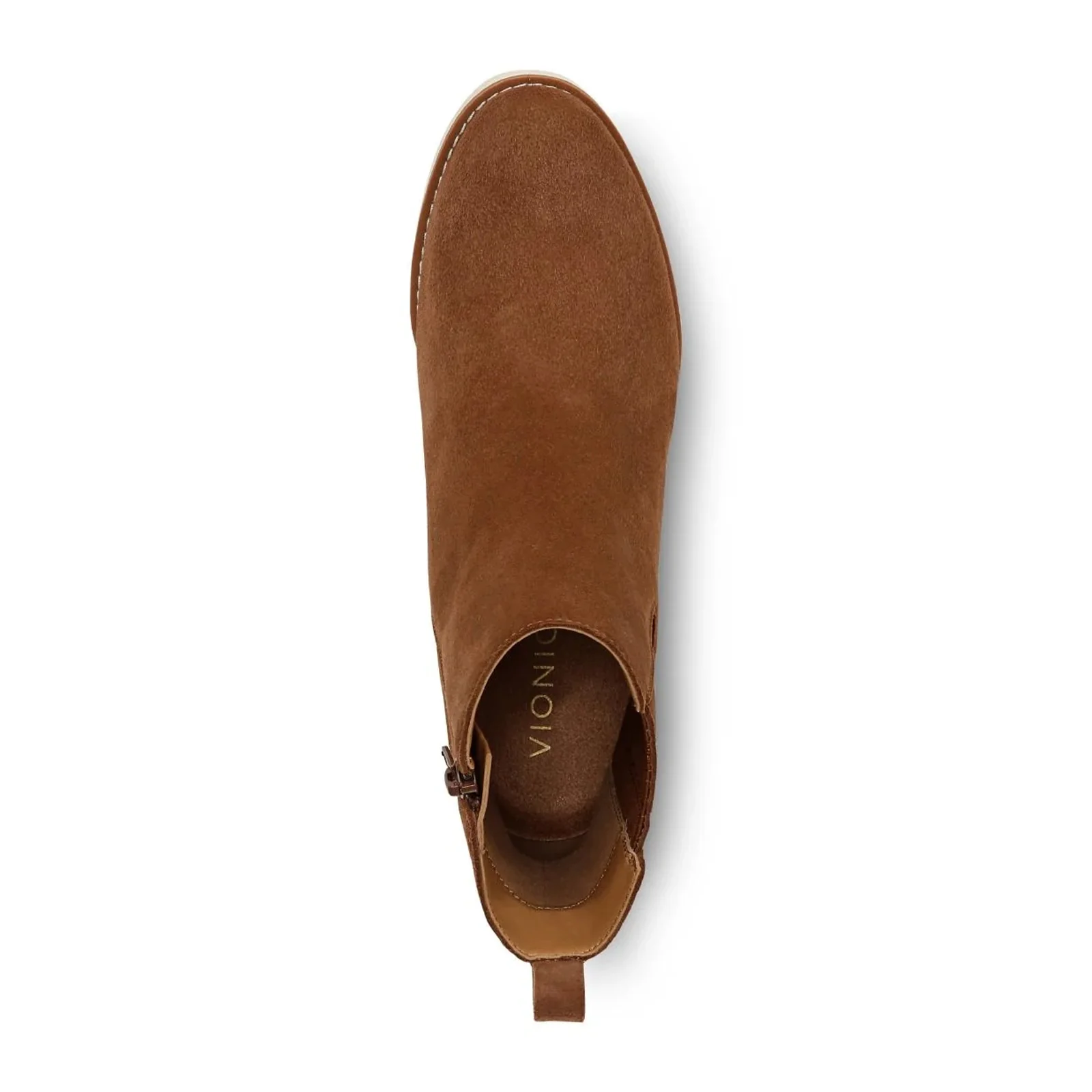 Vionic Aria Wedge Boot (Women) - Hazelnut Brown Waxed Suede - Image 5