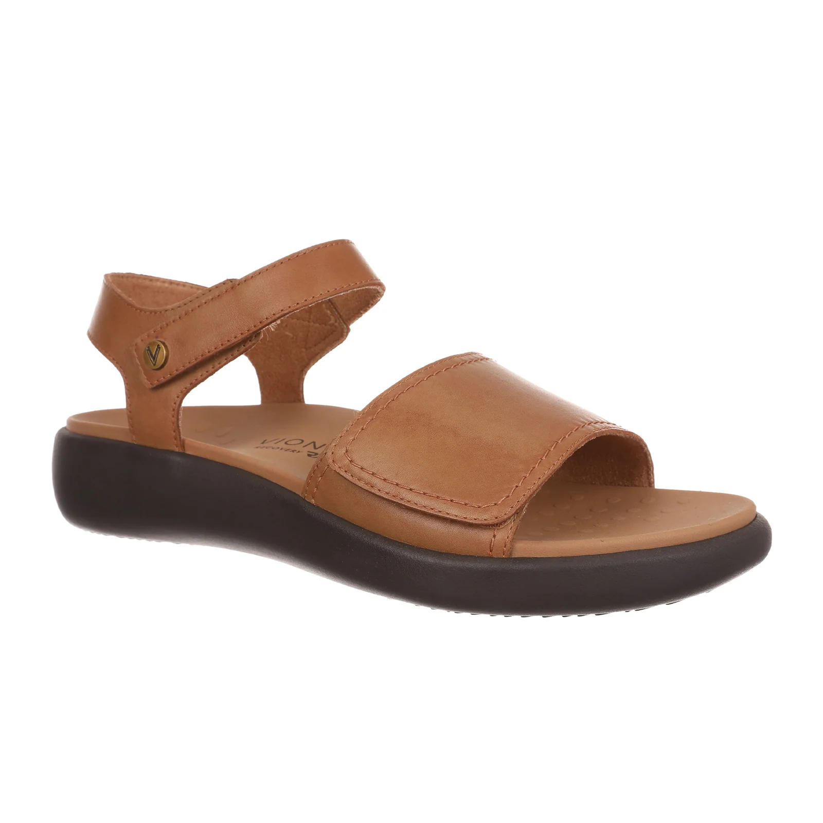 Vionic Awaken Backstrap Sandal (Women) - Brown Leather