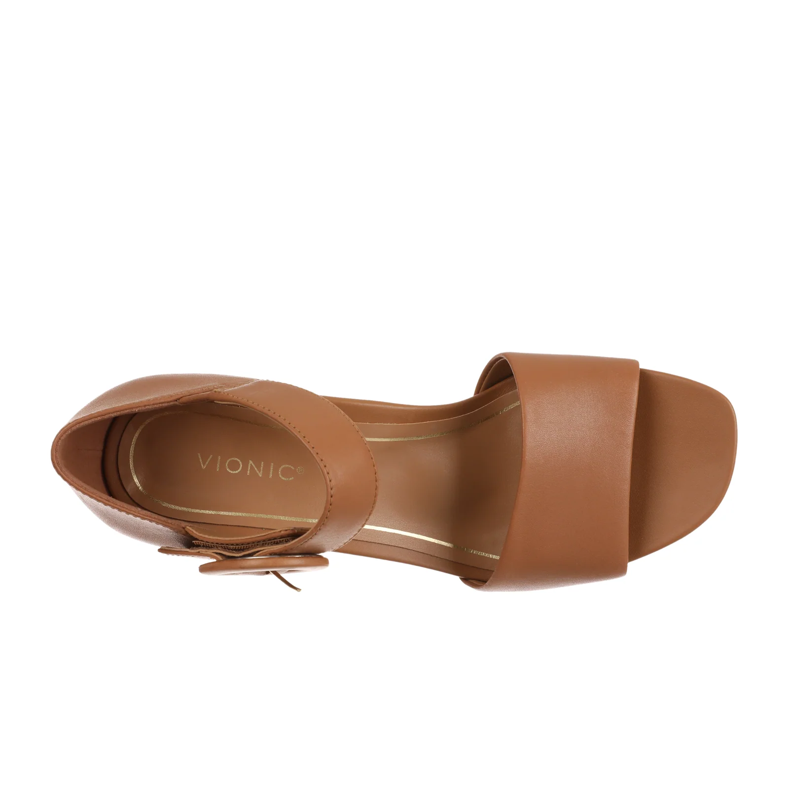 Vionic Chardonnay Heeled Sandal (Women) - Camel Nappa Leather - Image 4