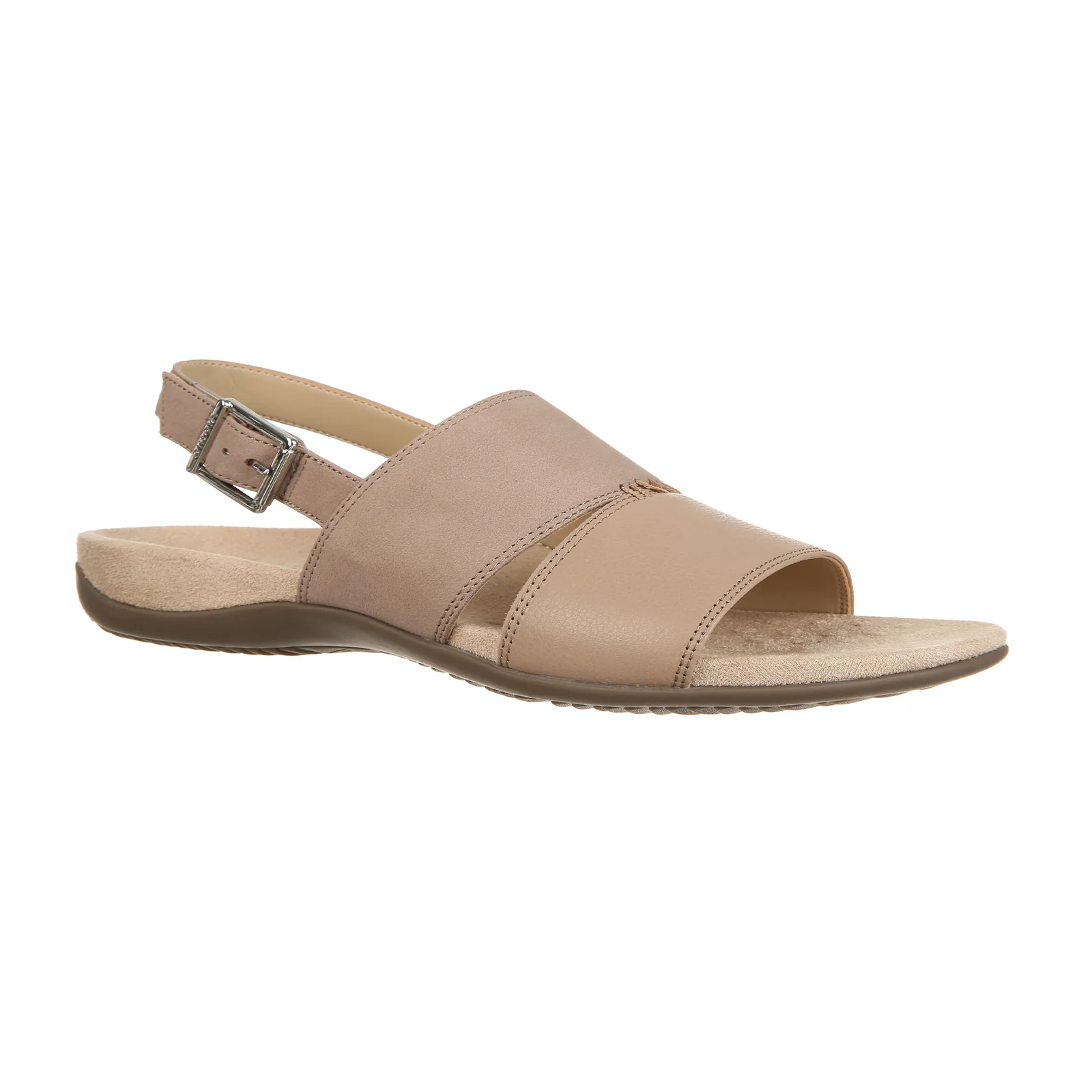Vionic Morro Backstrap Sandal (Women) - Taupe Leather
