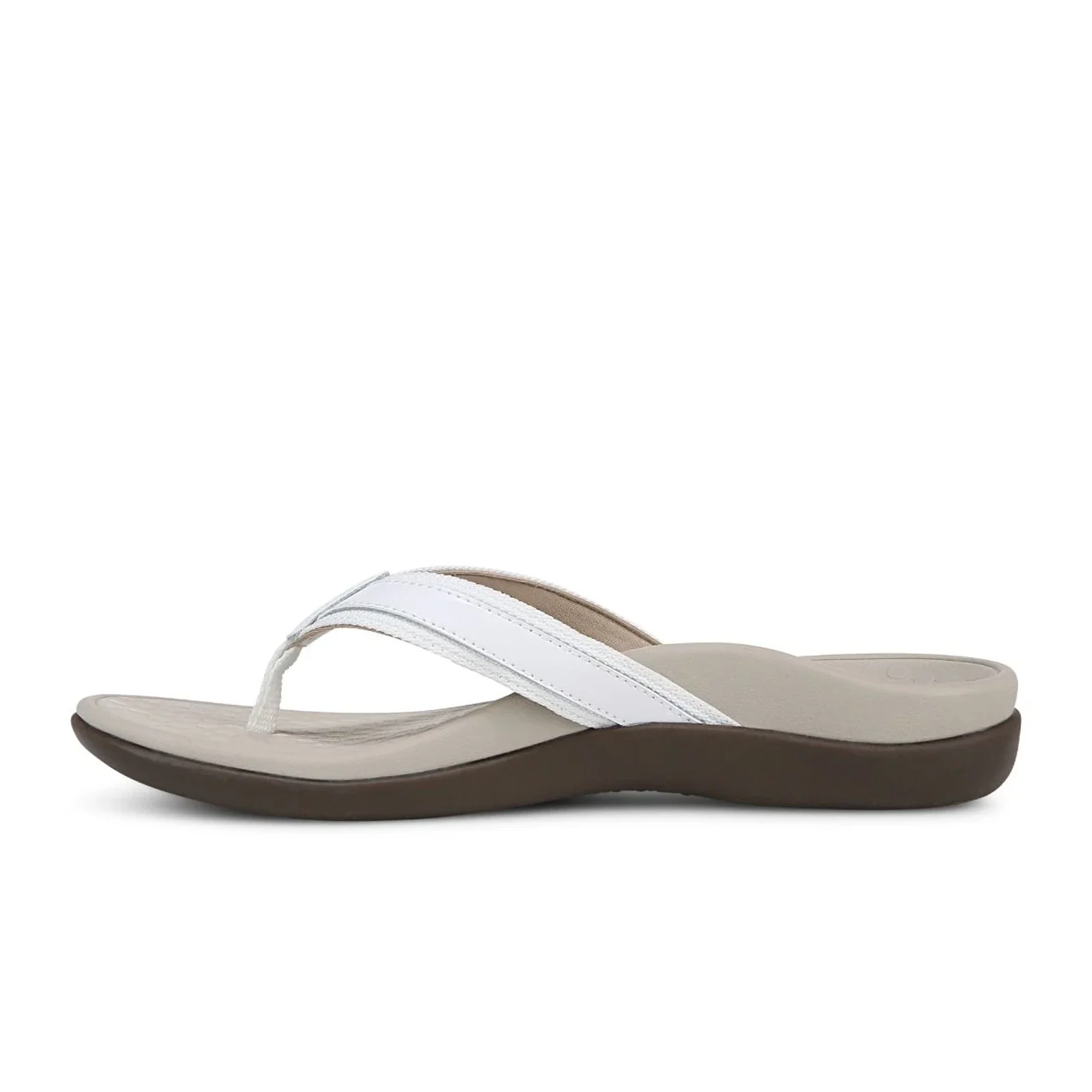 Vionic Tide Sandal (Women) - White Patent Webbing - Image 2