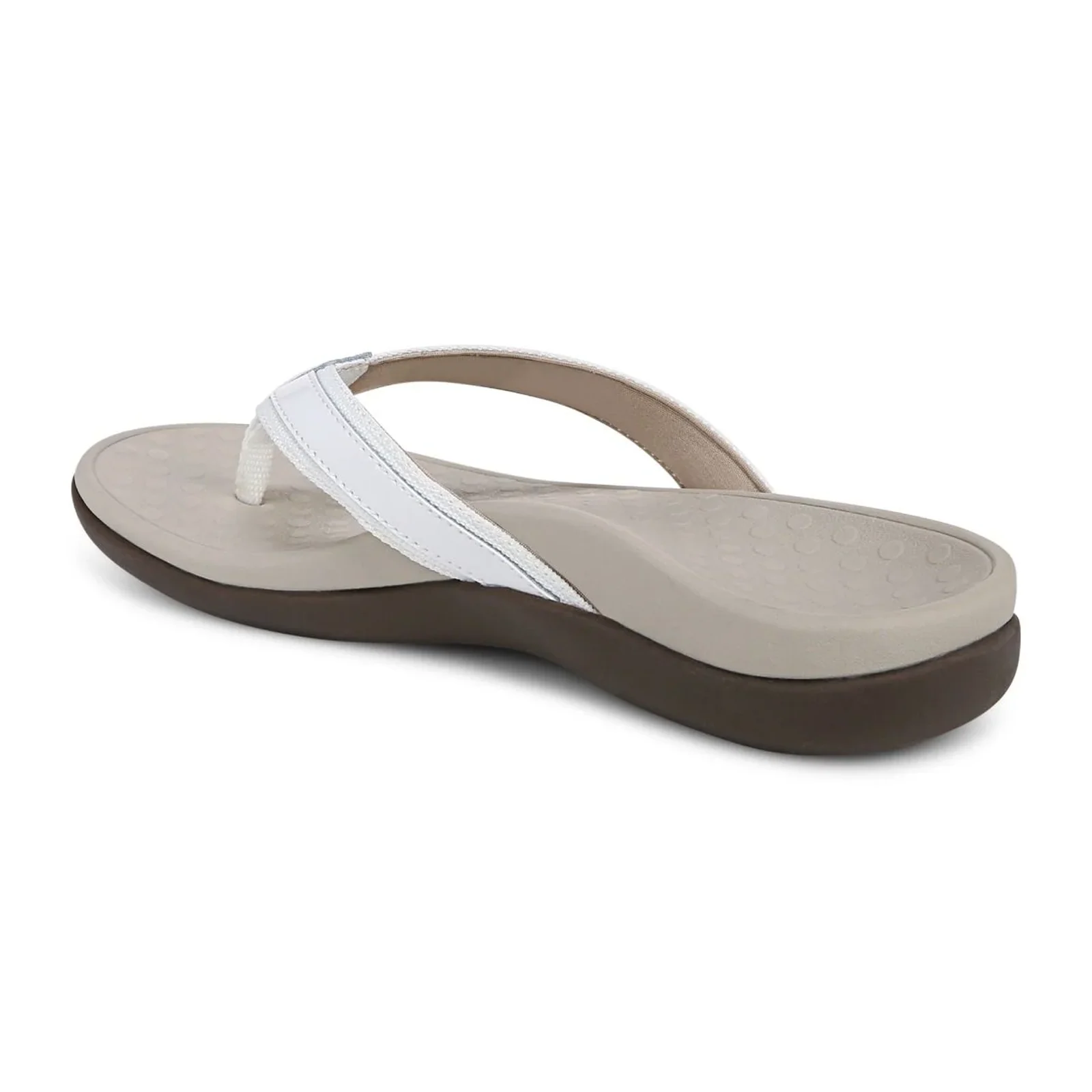 Vionic Tide Sandal (Women) - White Patent Webbing - Image 3