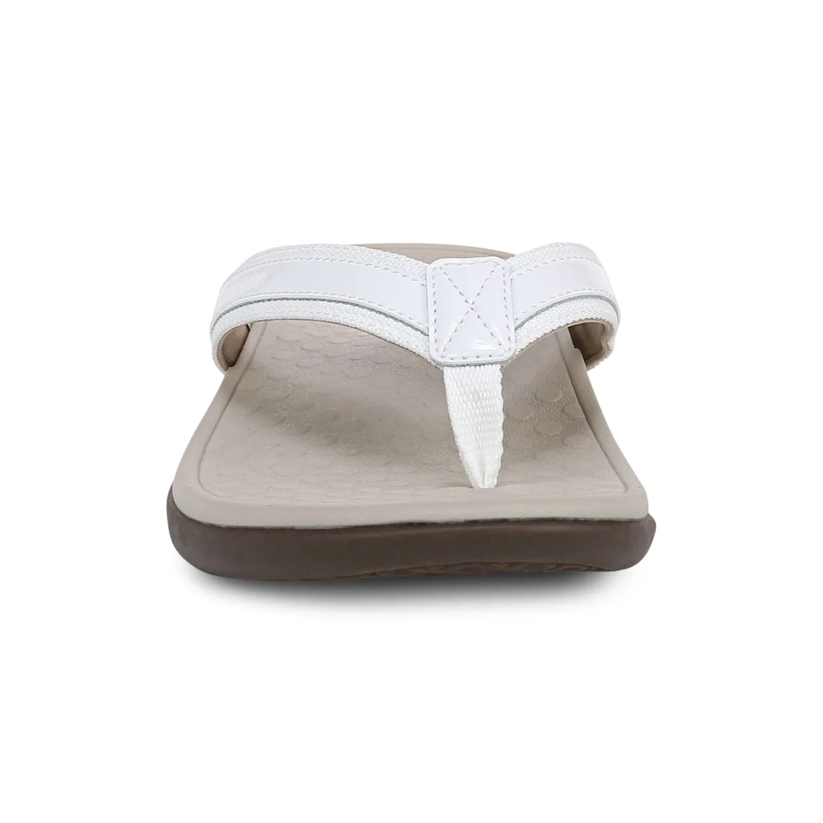 Vionic Tide Sandal (Women) - White Patent Webbing - Image 5