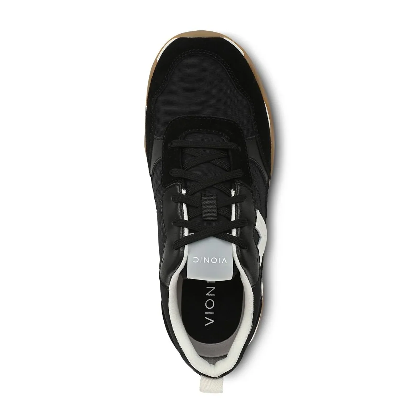 Vionic Walk Slim Glide Sneaker (Women) - Black Leather - Image 7