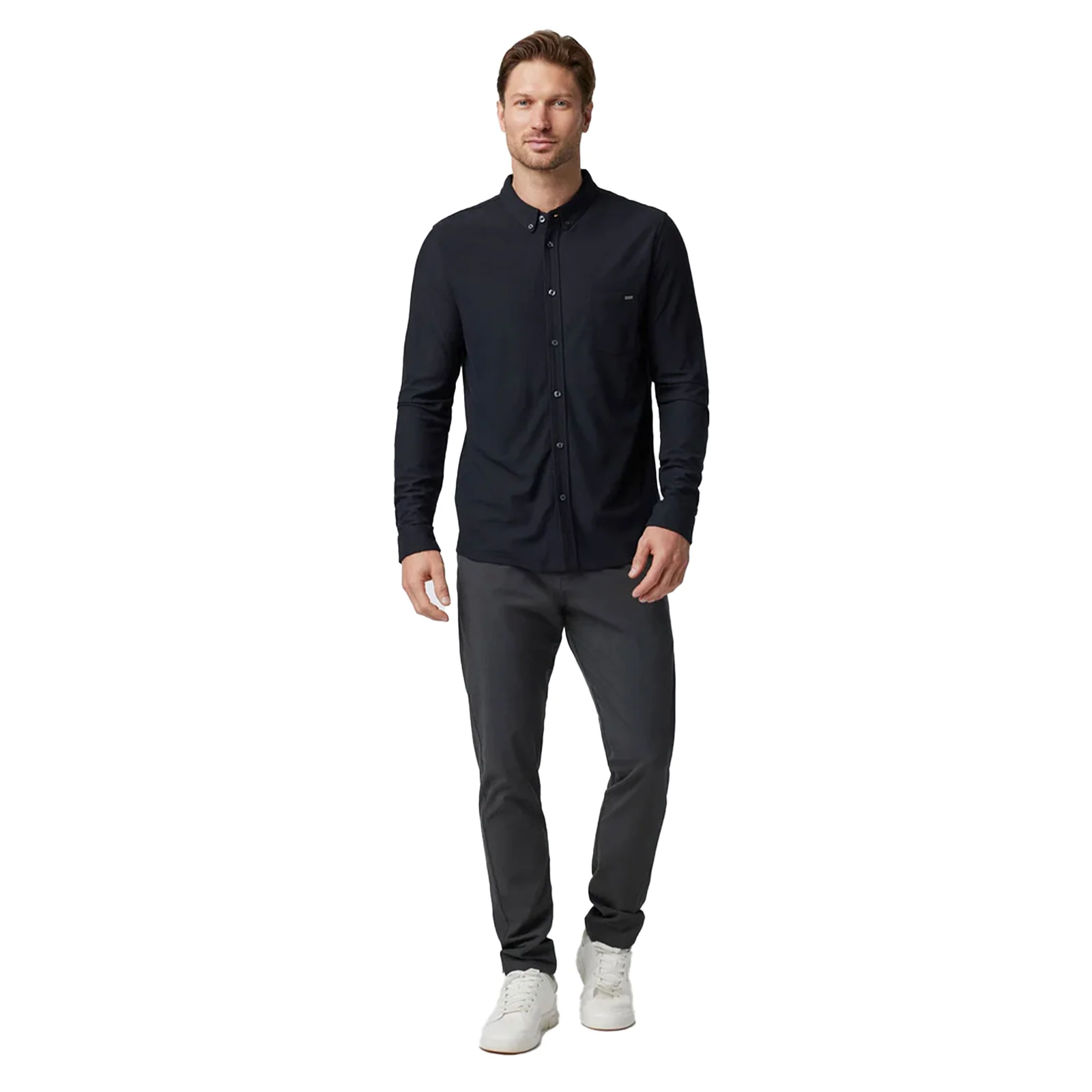 Vuori Aim Athletic Slim Fit 32" Pant (Men) - Charcoal - Image 4