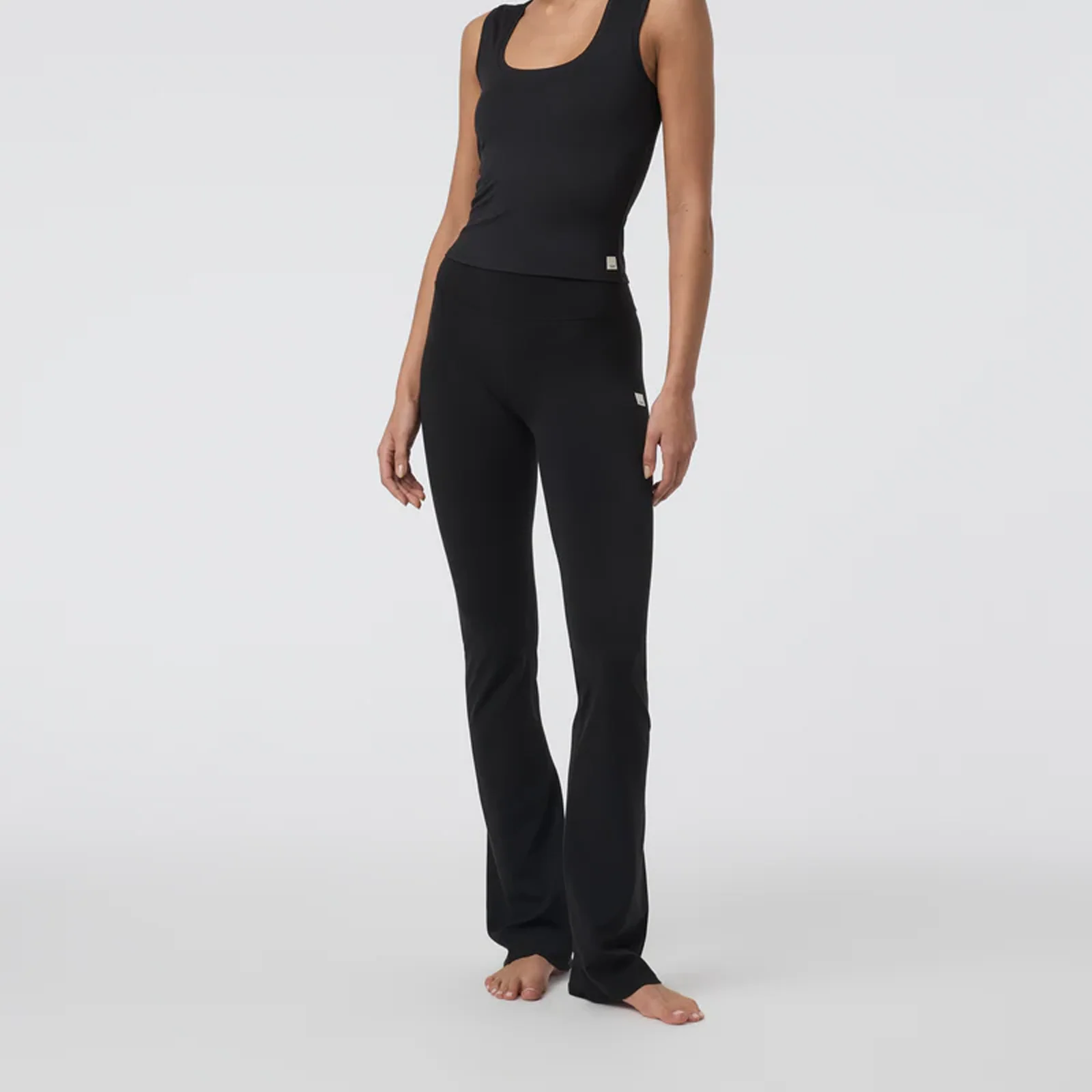 Vuori AllTheFeels Slim Flare Pant (Women) - Black - Image 2