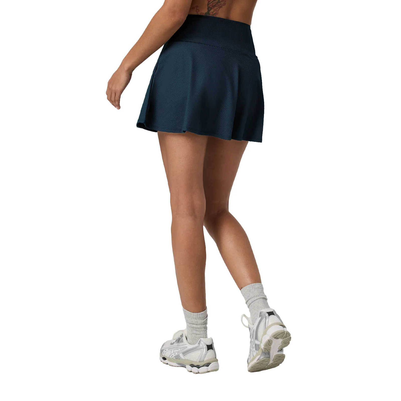 Vuori Baseline Gingham 14.5" Skirt (Women) - Ocean Blue - Image 3