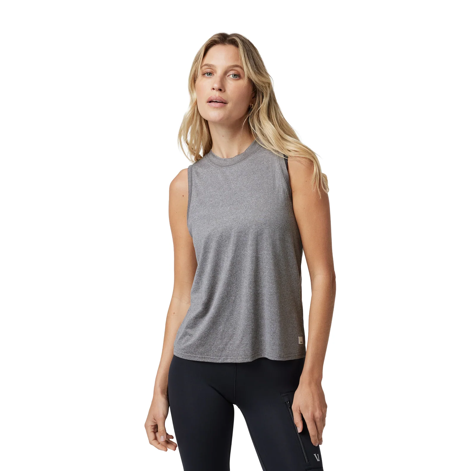 Vuori Energy Long Top (Women) - Heather Grey
