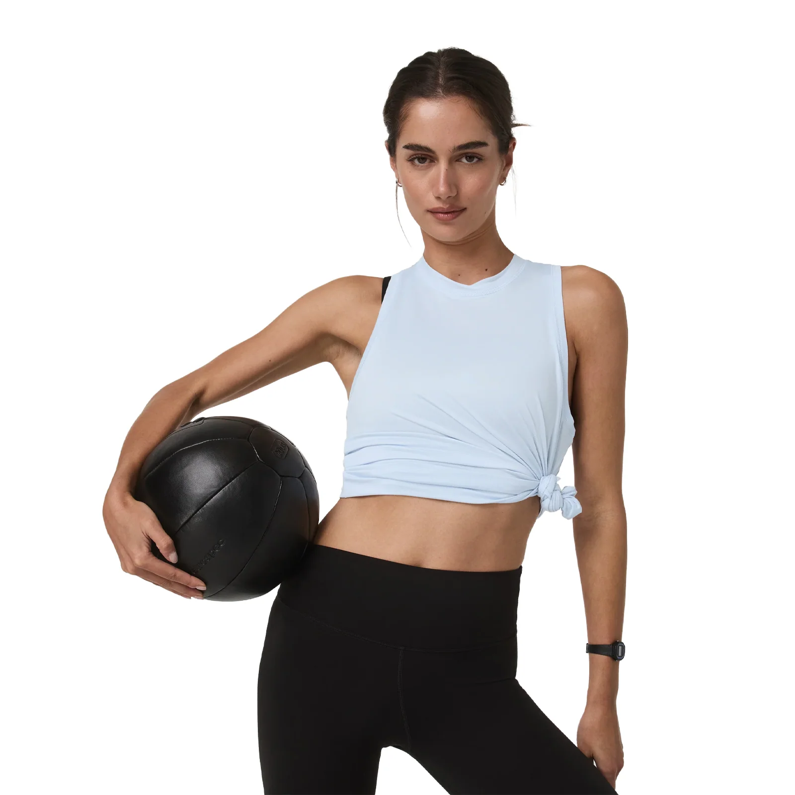 Vuori Energy Top Long (Women) - Soft Sky Heather - Image 5