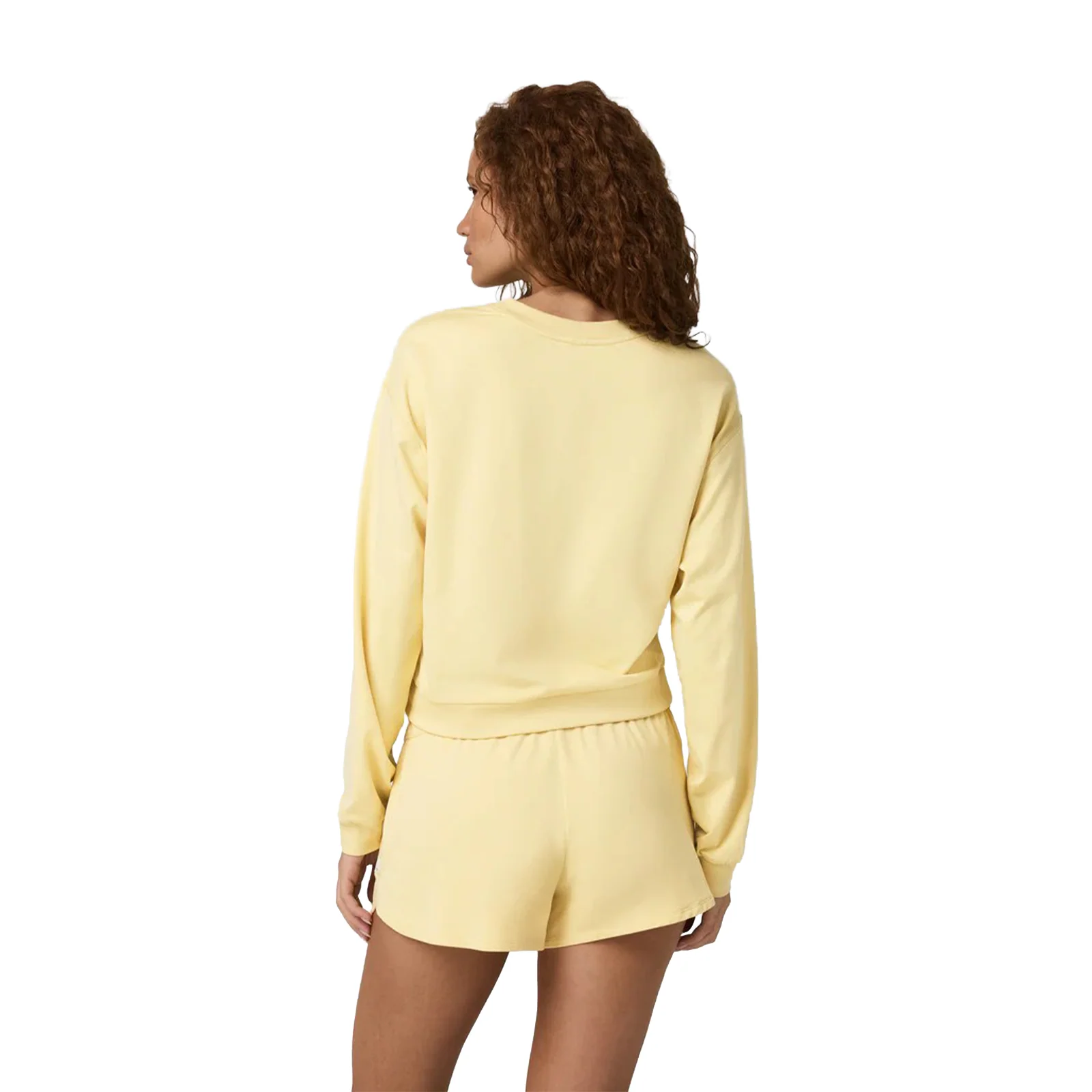 Vuori Halo Modern Crew (Women) - Lemon Snap Heather - Image 2
