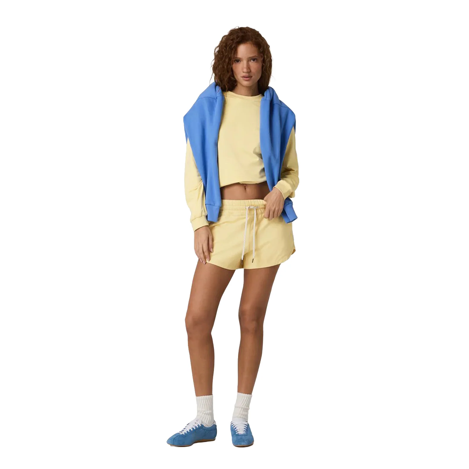 Vuori Halo Modern Crew (Women) - Lemon Snap Heather - Image 5