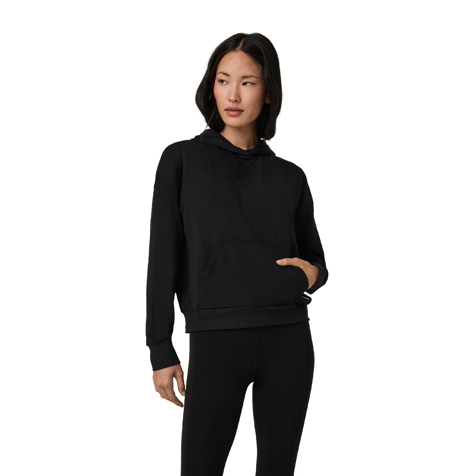 Vuori Halo Modern Pullover Hoodie (Women) - Black Heather - Image 3
