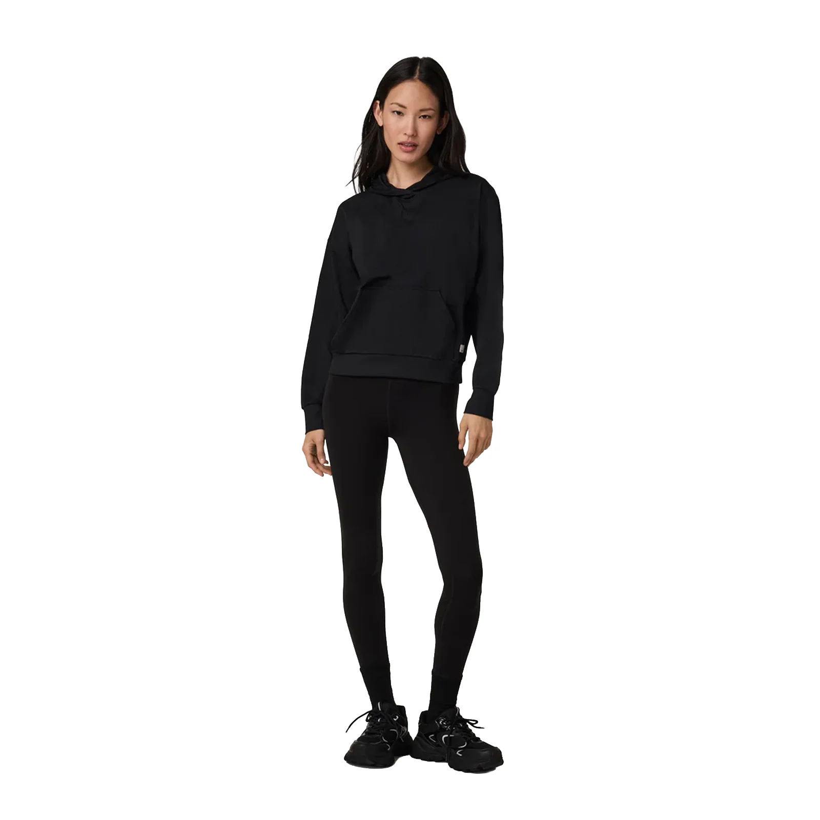 Vuori Halo Modern Pullover Hoodie (Women) - Black Heather - Image 4