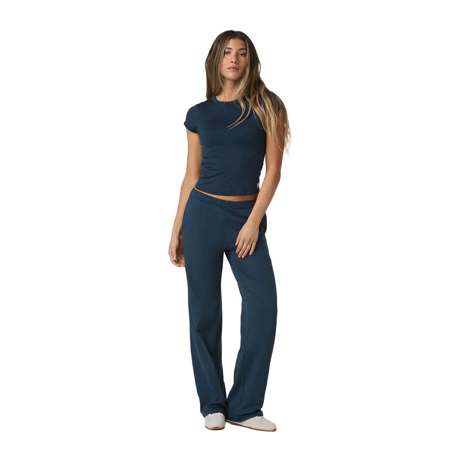 Vuori Halo Modern Straight Leg Pant (Women) - Blue Coast Heather - Image 3