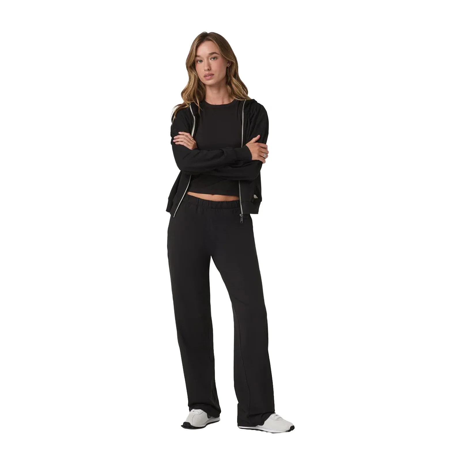 Vuori Halo Modern Straight Leg Pant (Women) - Solid Black - Image 4