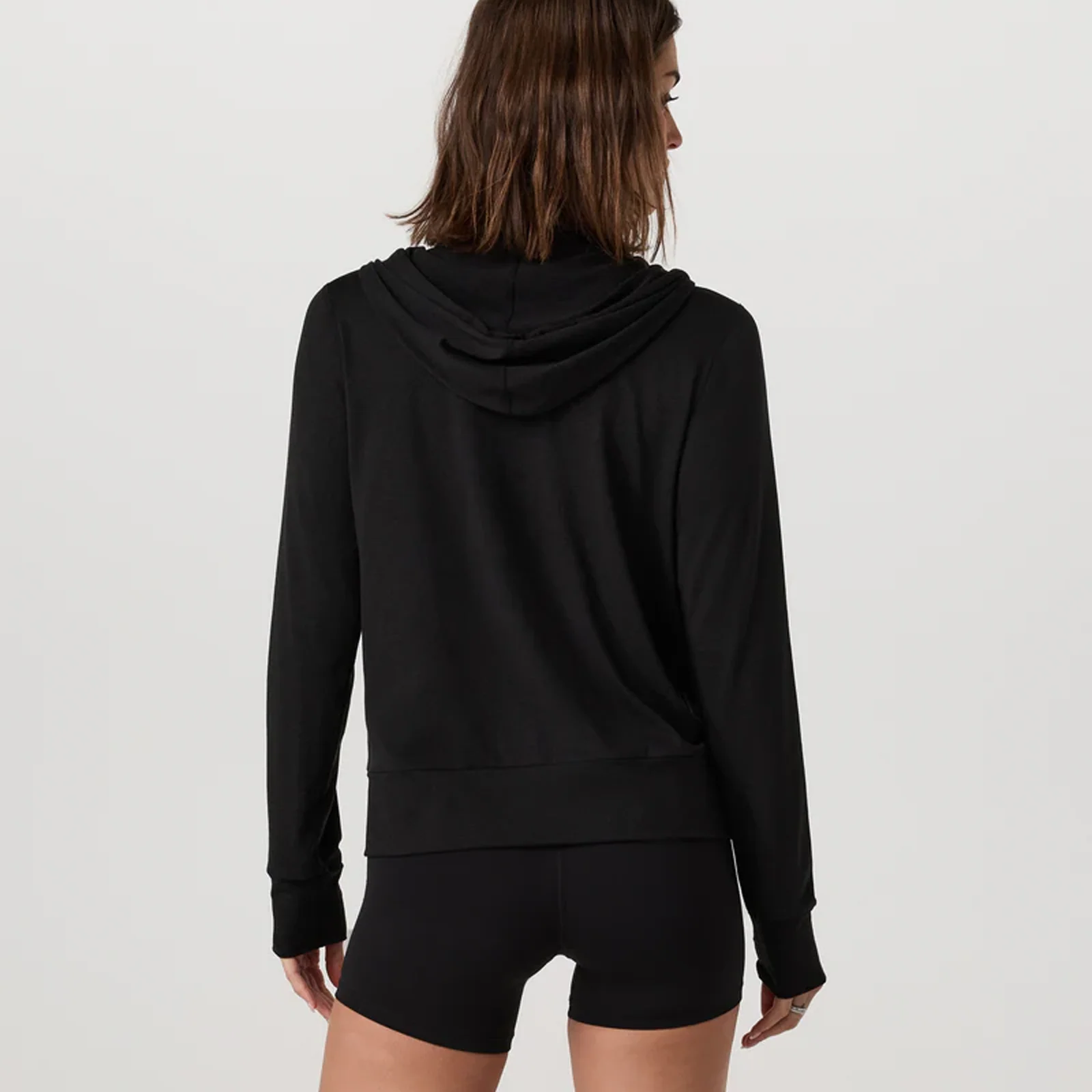 Vuori Halo Performance Hoodie 2.0 (Women) - Black Heather - Image 2