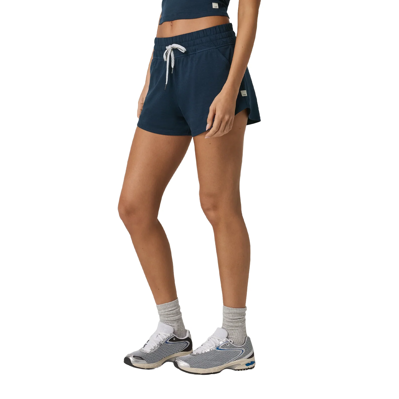Vuori Halo Performance Short 2.0 (Women) - Blue Coast Heather - Image 3