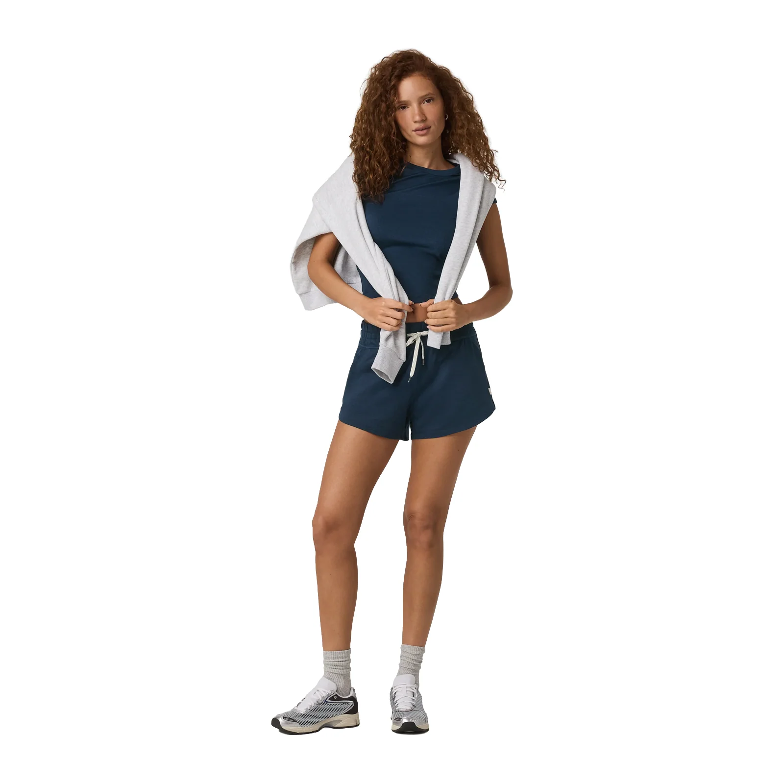 Vuori Halo Performance Short 2.0 (Women) - Blue Coast Heather - Image 6