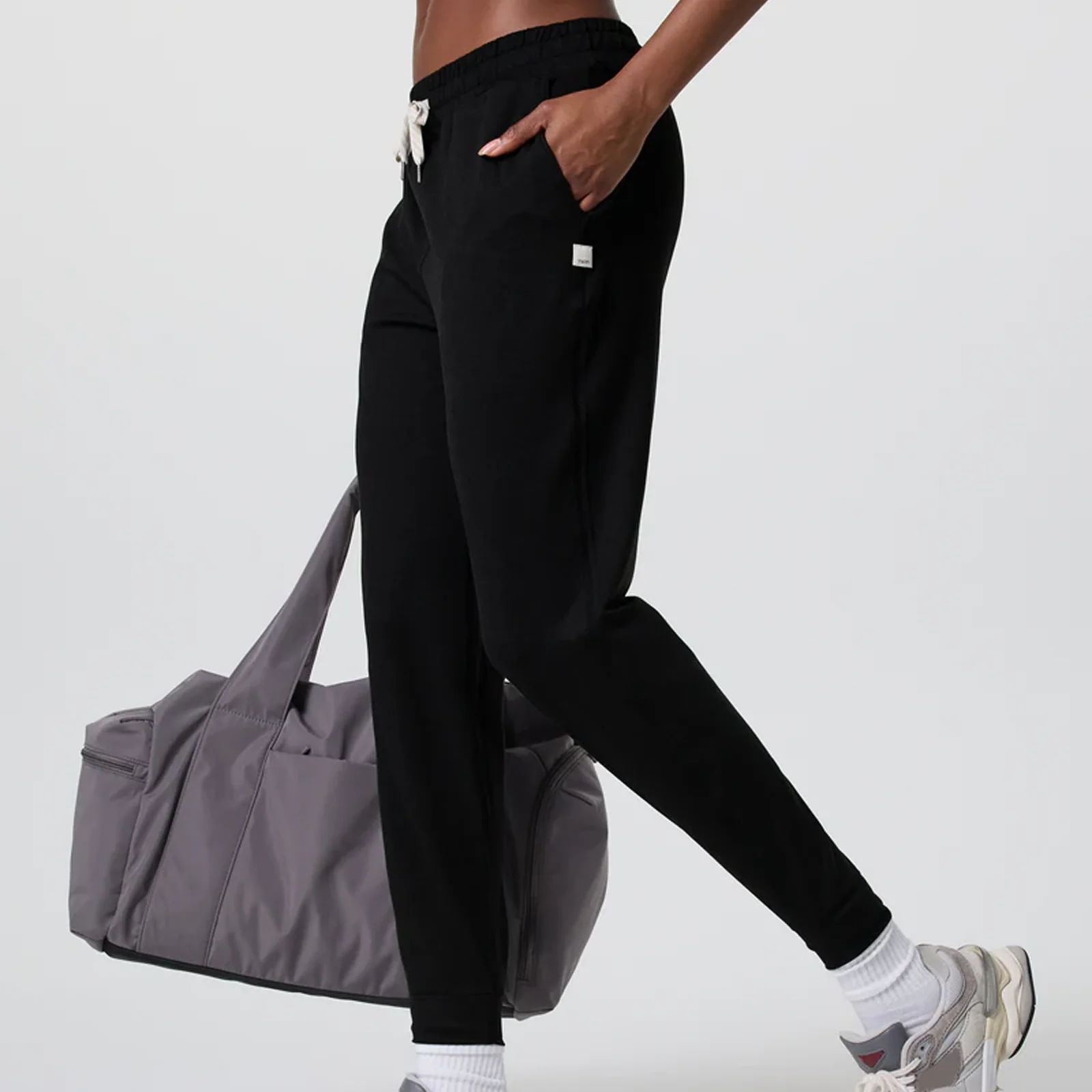 Vuori Performance Jogger (Women) - Black Heather - Image 3