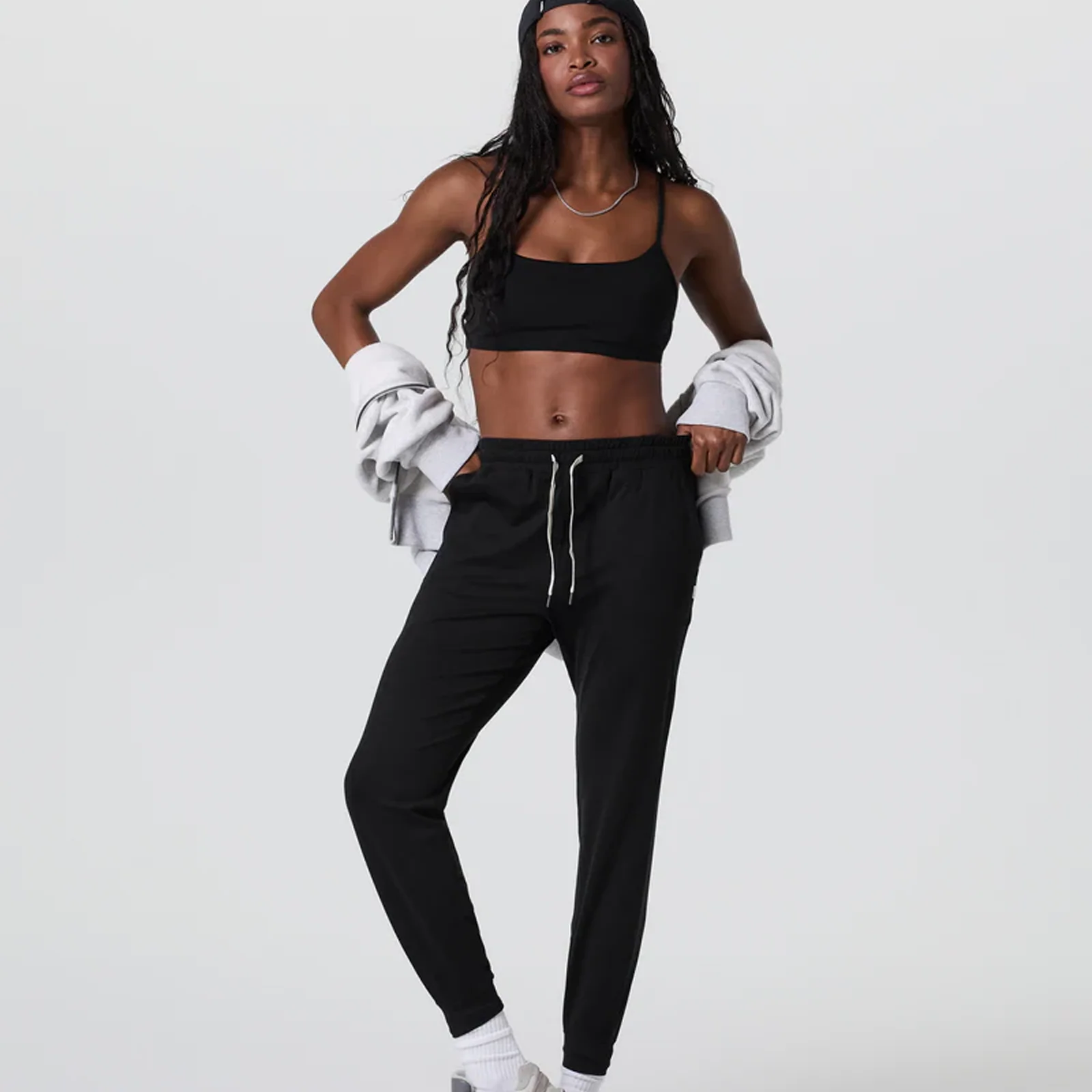 Vuori Performance Jogger (Women) - Black Heather - Image 4