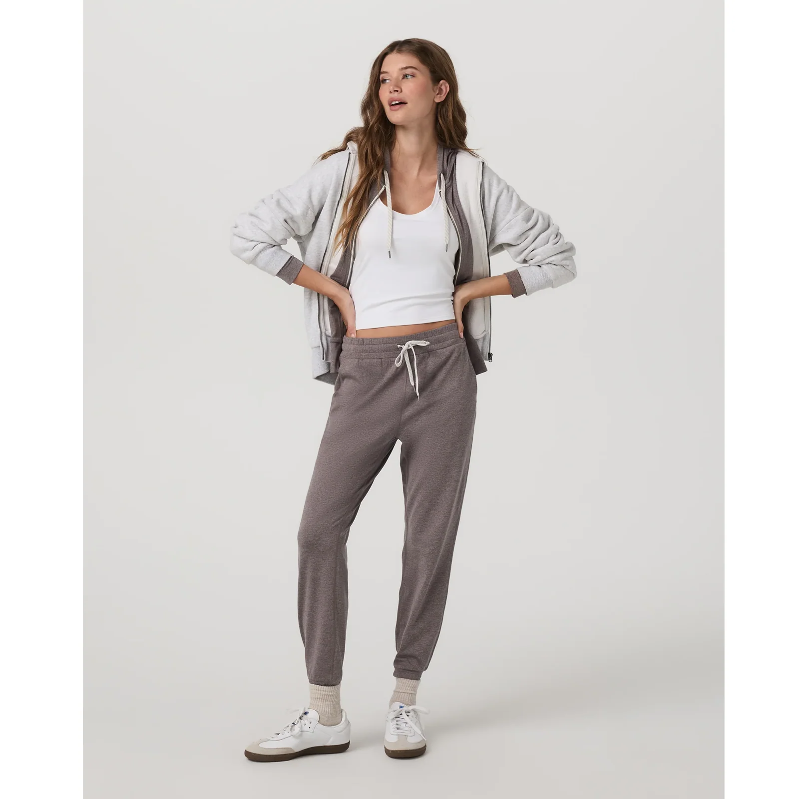Vuori Performance Jogger (Women) - Huckleberry Heather - Image 3
